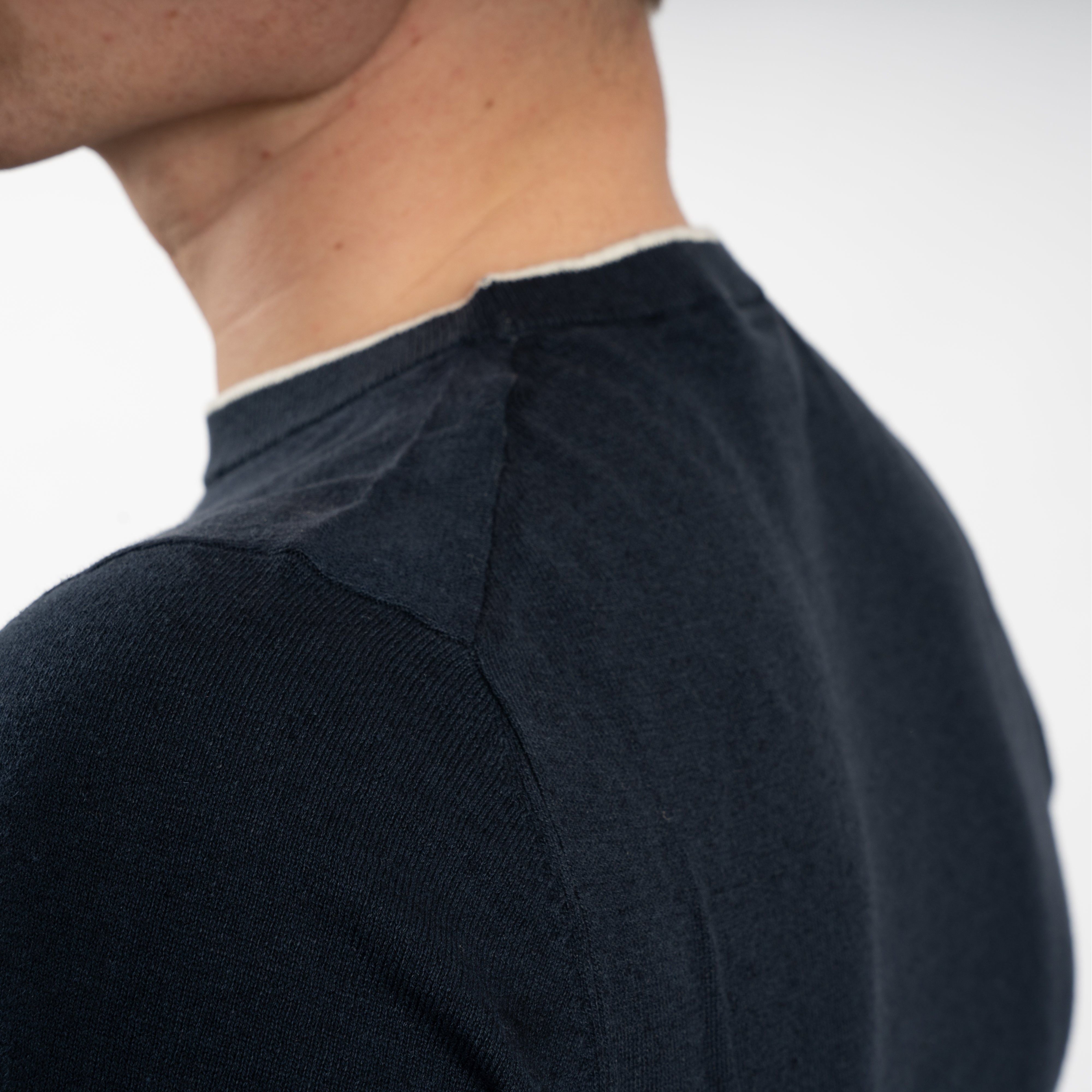 SEVEN DIALS Linnen T-Shirt Donkerblauw | Bennett