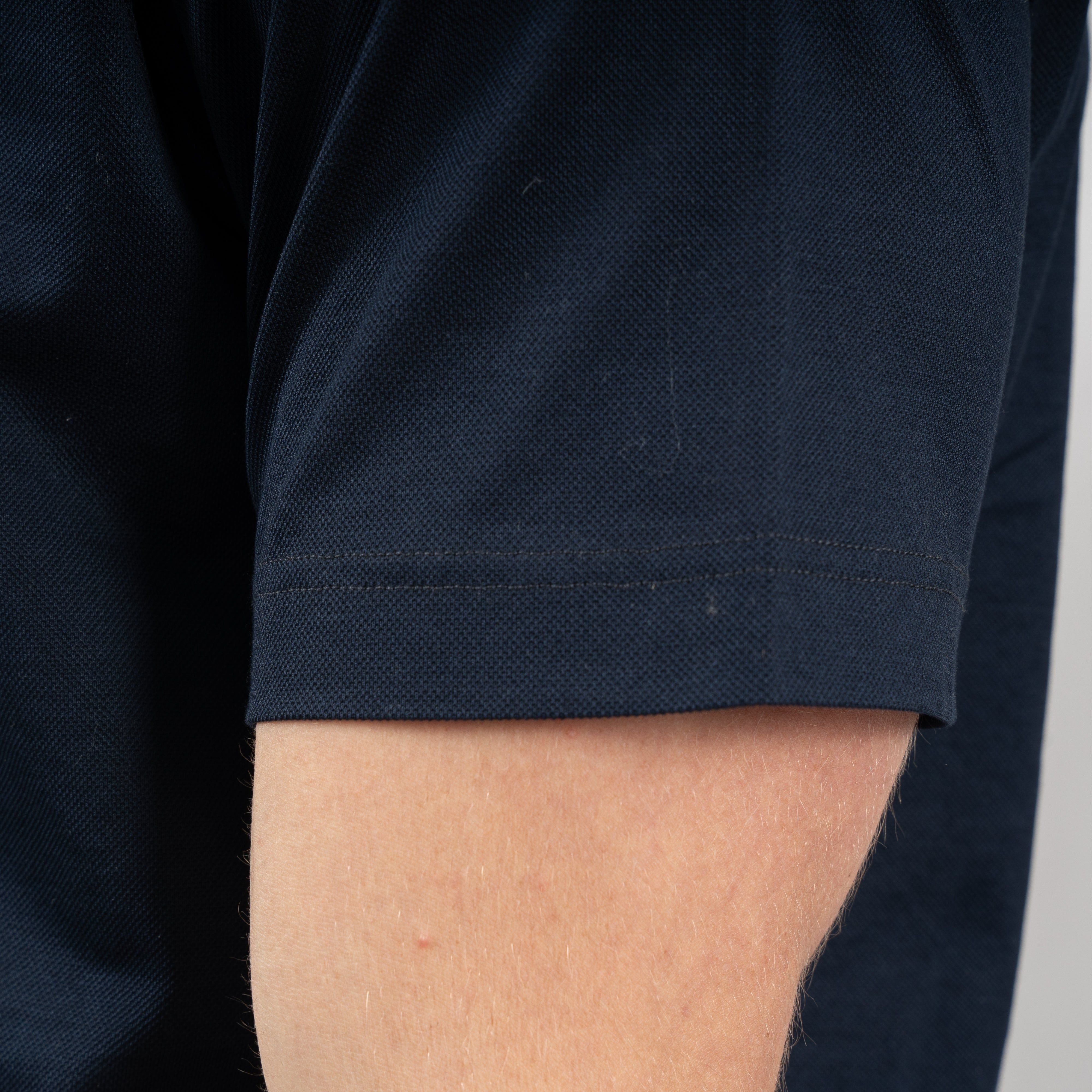 Gran Sasso Polo Donkerblauw | Mercerized Cotton