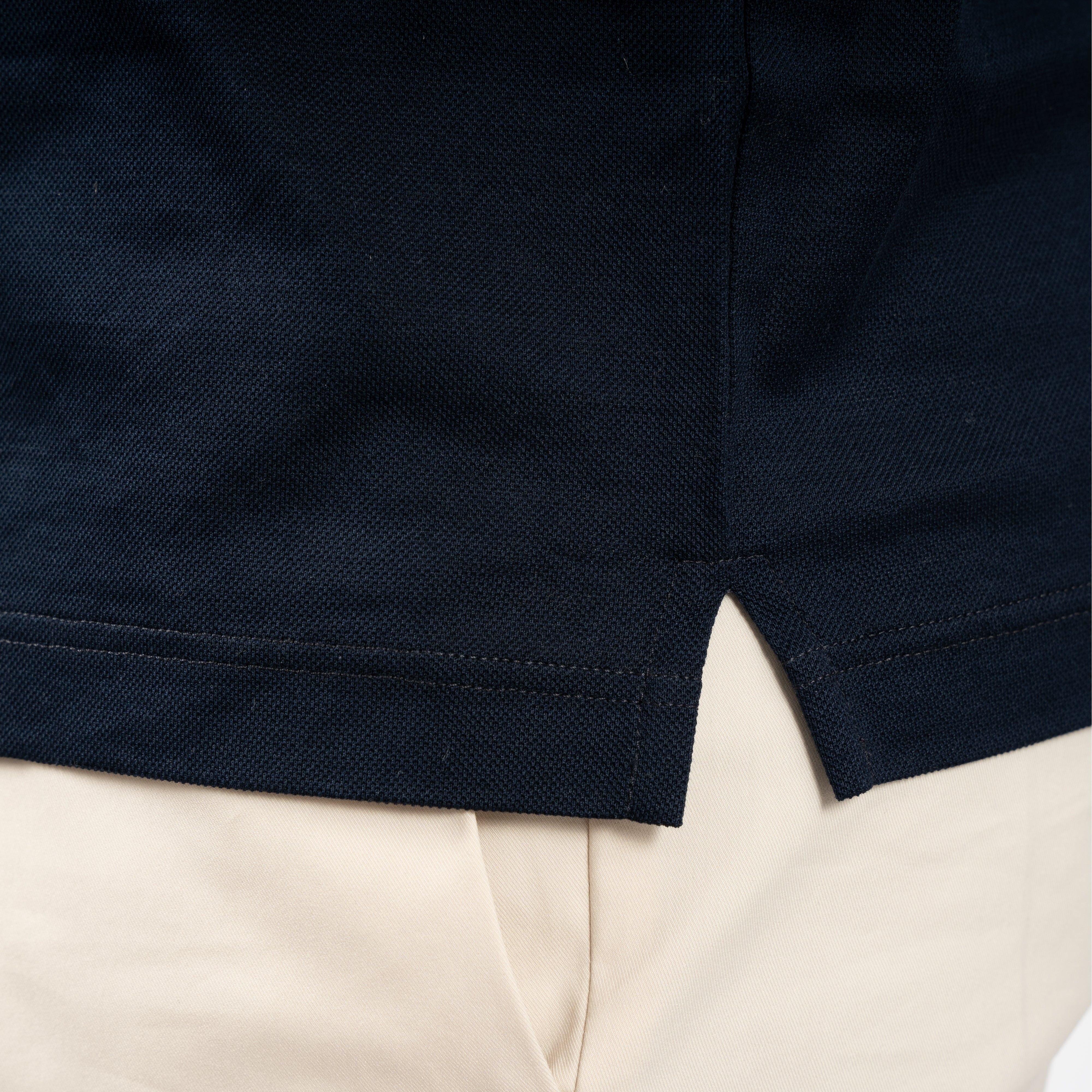 Gran Sasso Polo Donkerblauw | Mercerized Cotton