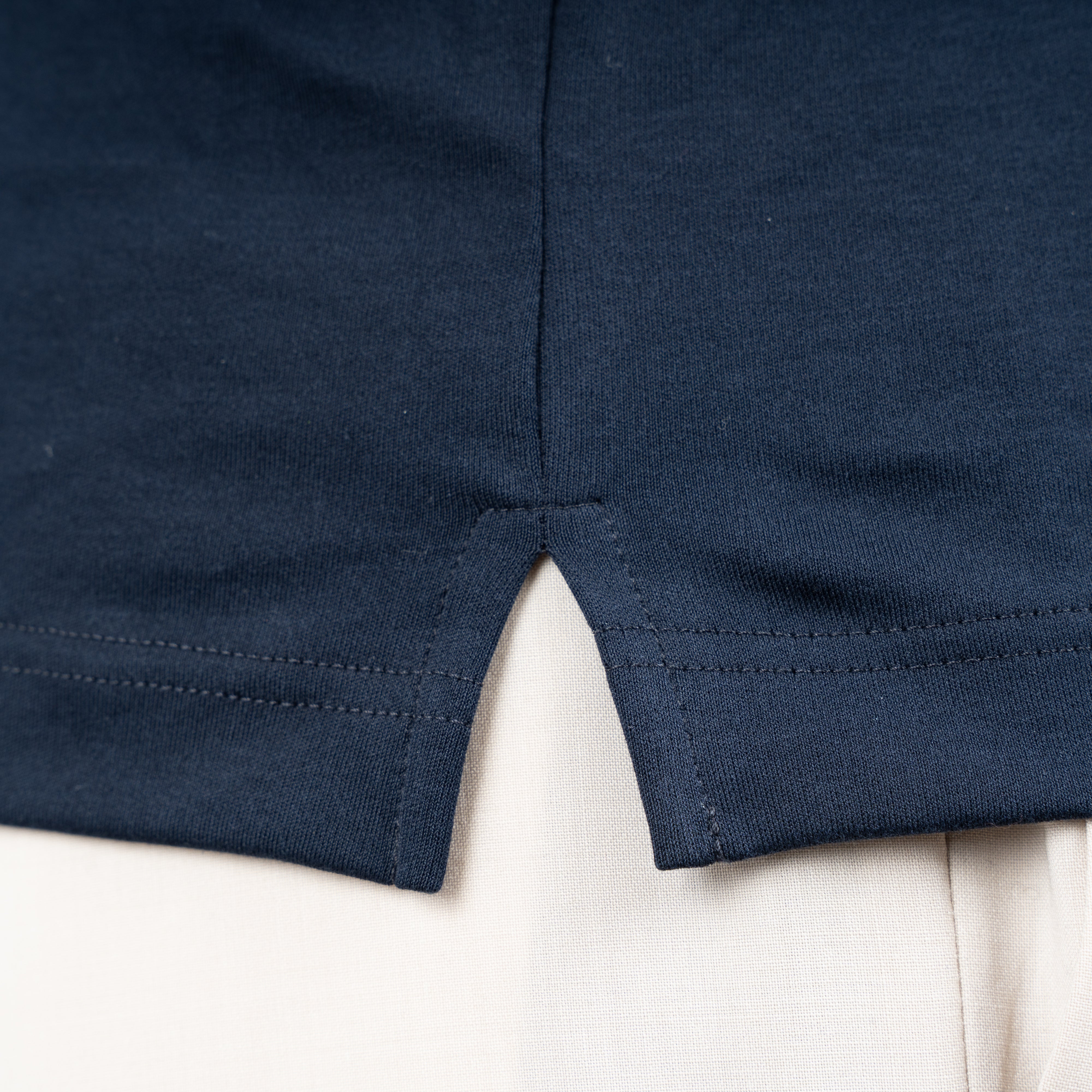 Gran Sasso Polo Donkerblauw | Mercerized Cotton
