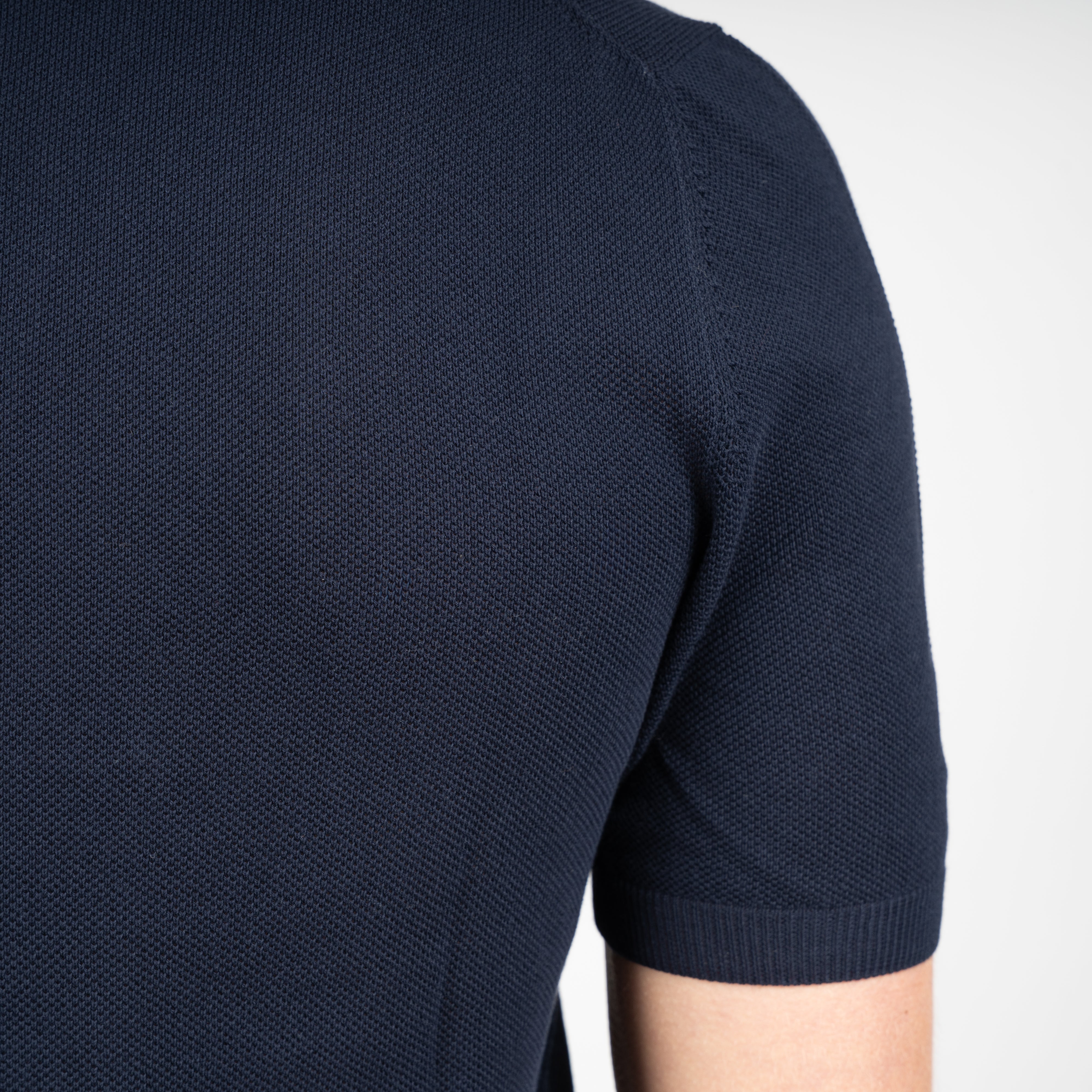Gran Sasso Polo Donkerblauw | Maglia Collo Camicia