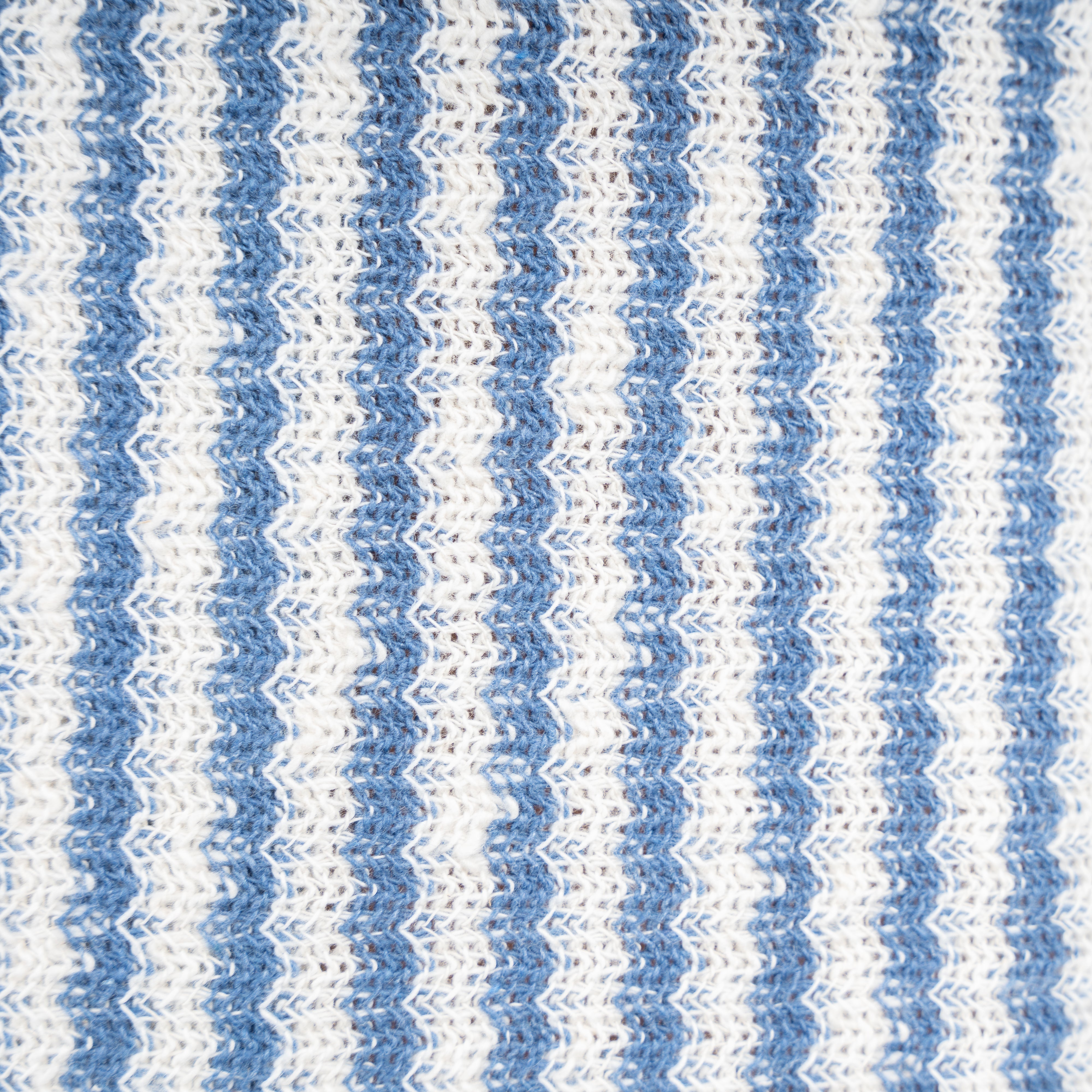 Gran Sasso Doorknoop Polo Lichtblauw Gestreept | Caperdoni