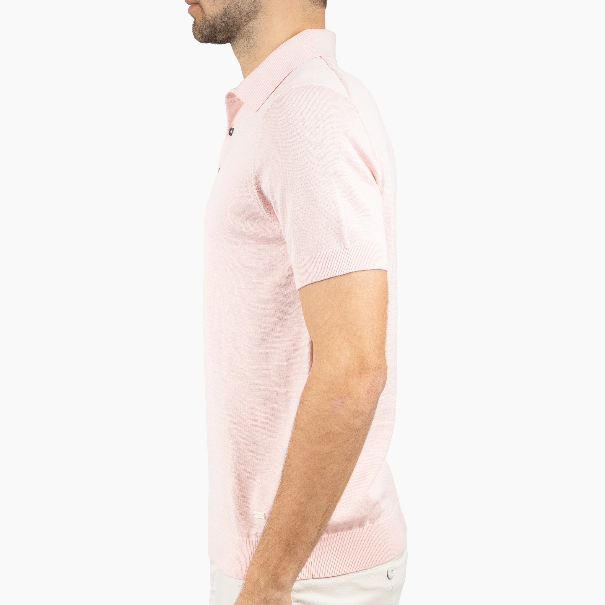 SEVEN DIALS Gebreide Polo Roze | Fillin