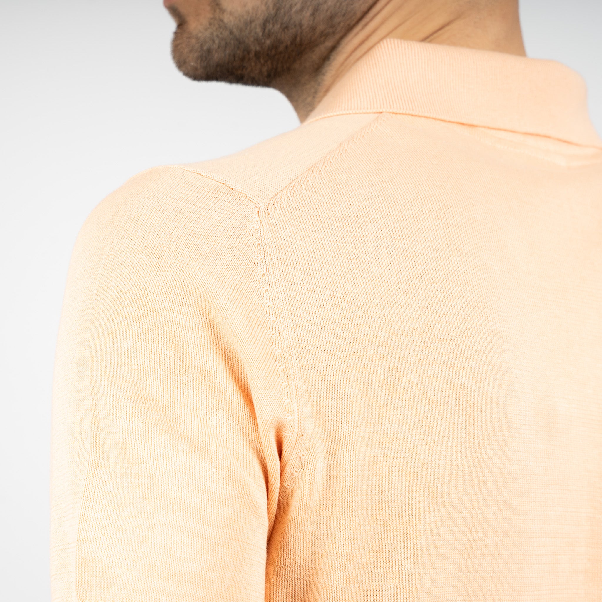 SEVEN DIALS Gebreide Polo Oranje | Fillin