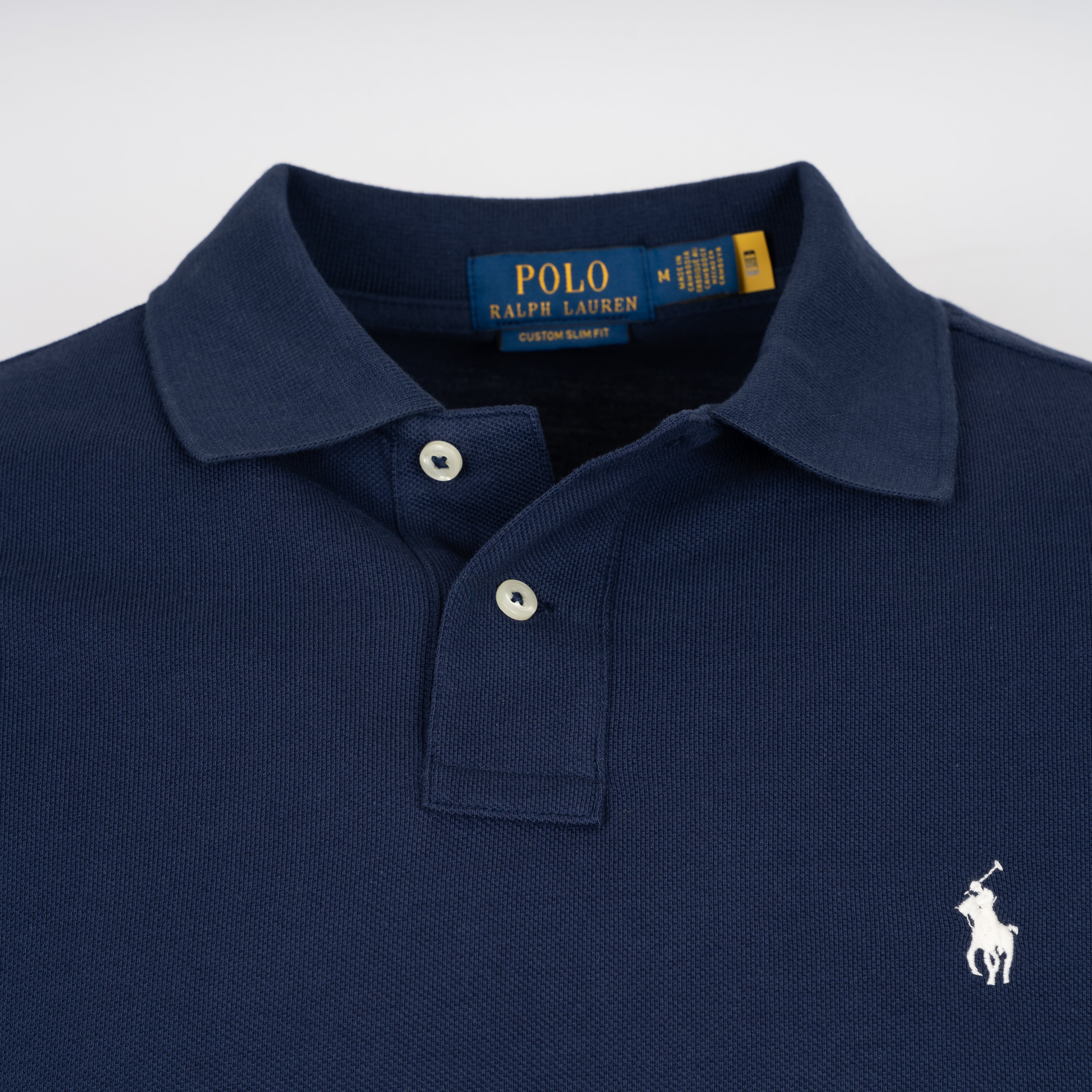 Ralph Lauren Polo Donkerblauw | Custom Slim Fit