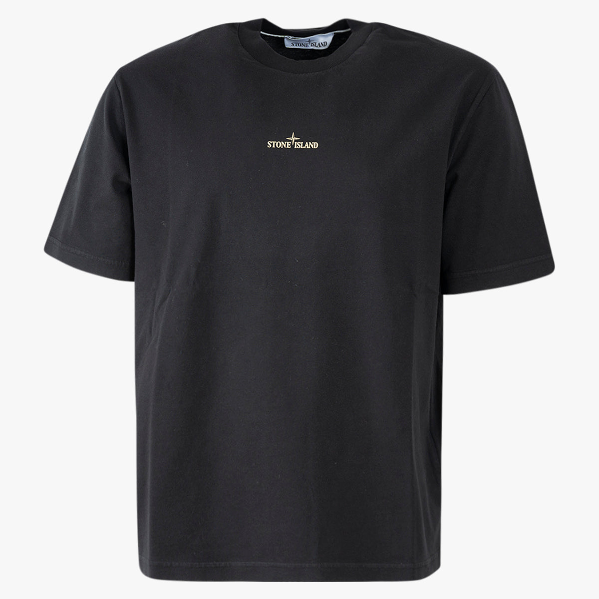 Stone Island T-Shirt met Backprint Zwart | Cotton Jersey
