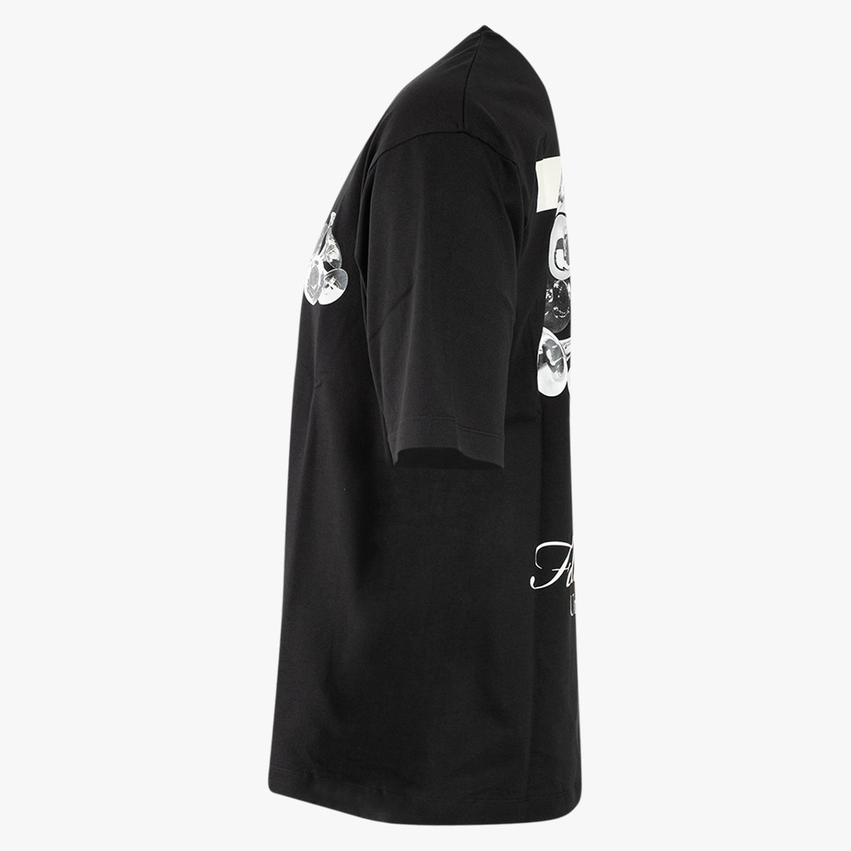 Filling Pieces T-Shirt met Backprint Zwart | Boxy Bouquet