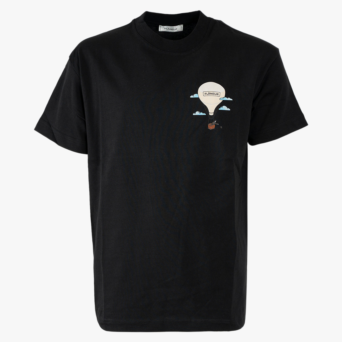 Flaneur T-shirt zwart | AÉRONAUTIQUE