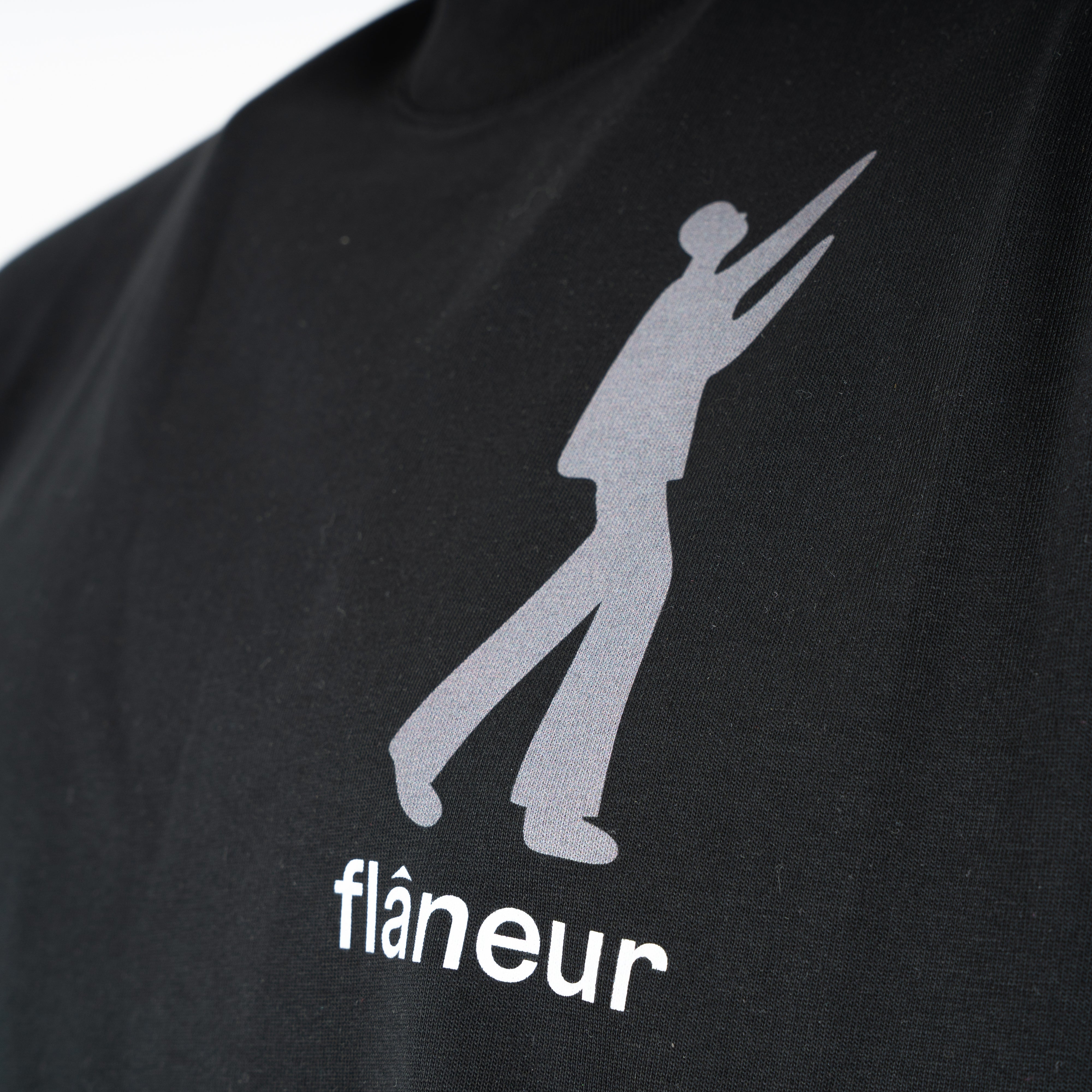 Flaneur T-shirt zwart | Inflatables