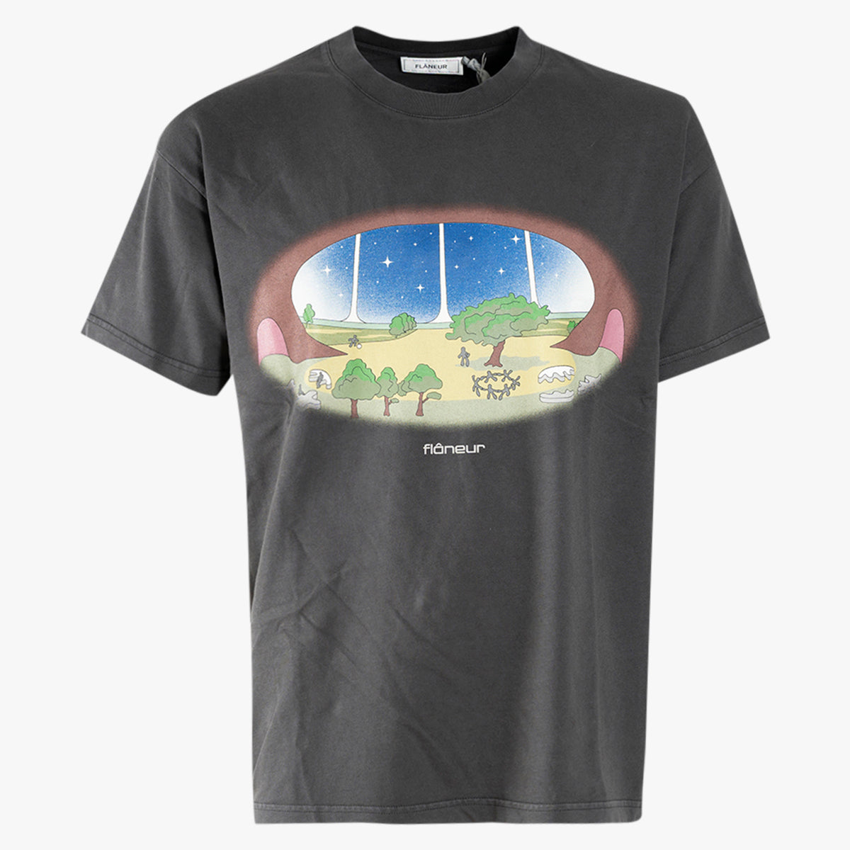 Flaneur T-Shirt Zwart | Stardome T-Shirt