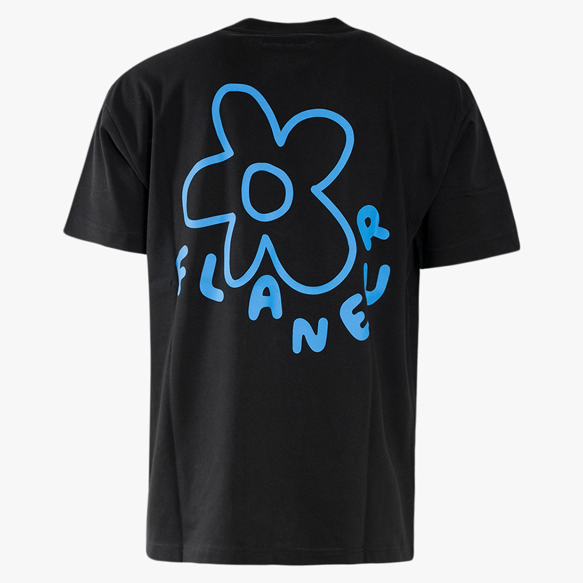 Flaneur T-Shirt met Backprint Zwart | Blossom T-Shirt
