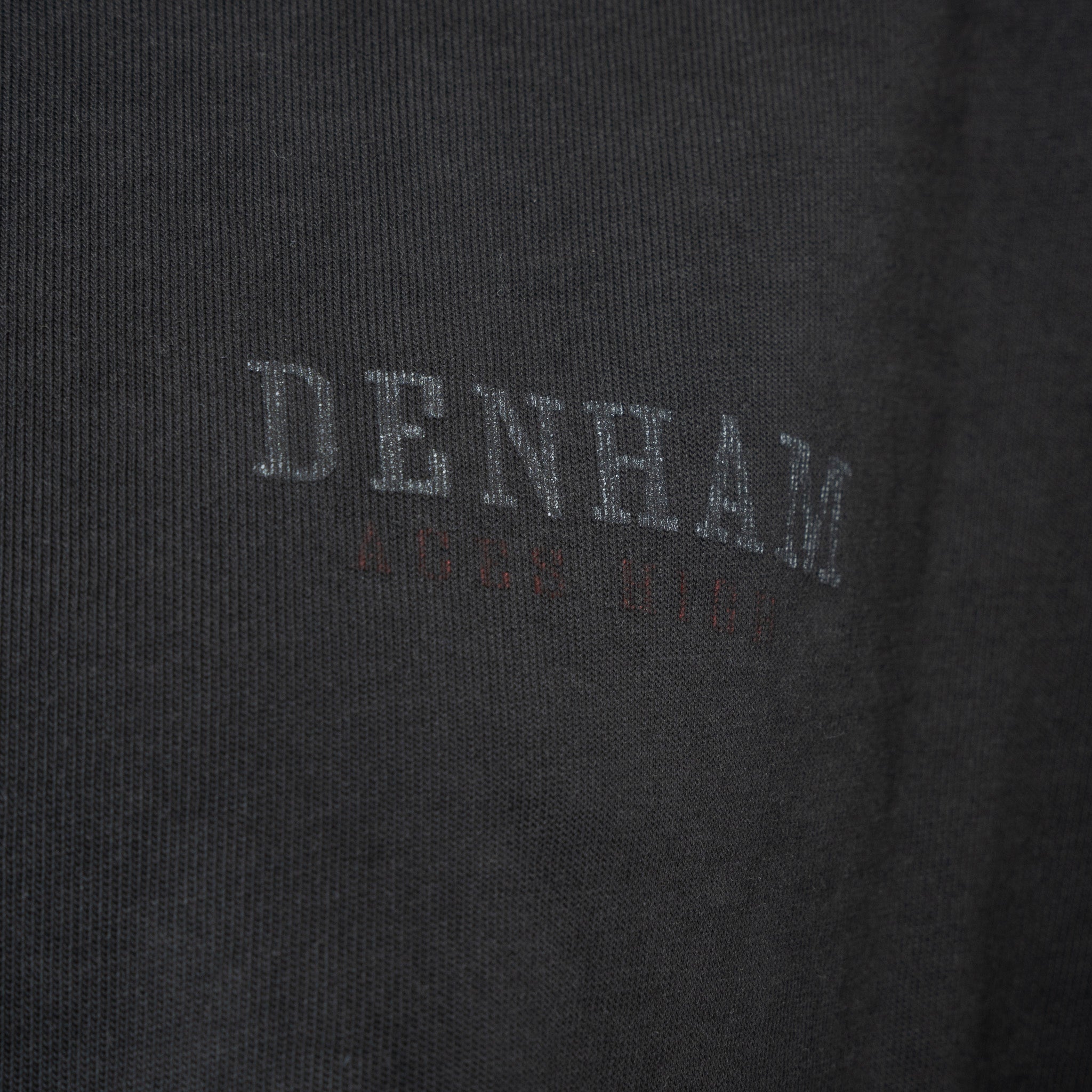 Denham T-Shirt met Backprint Zwart | Aces High Tee
