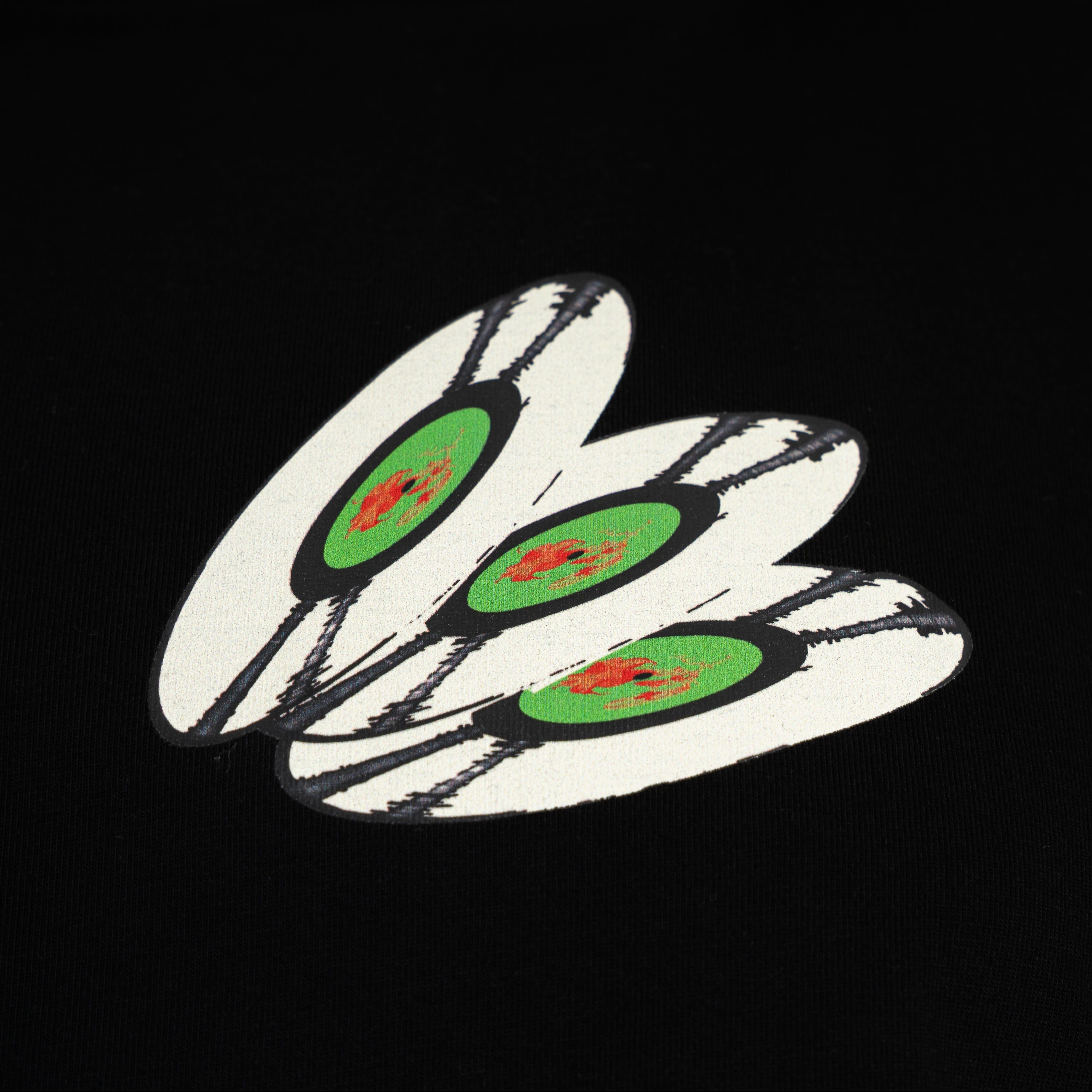 Filling Pieces T-Shirt met Backprint Zwart | DJ