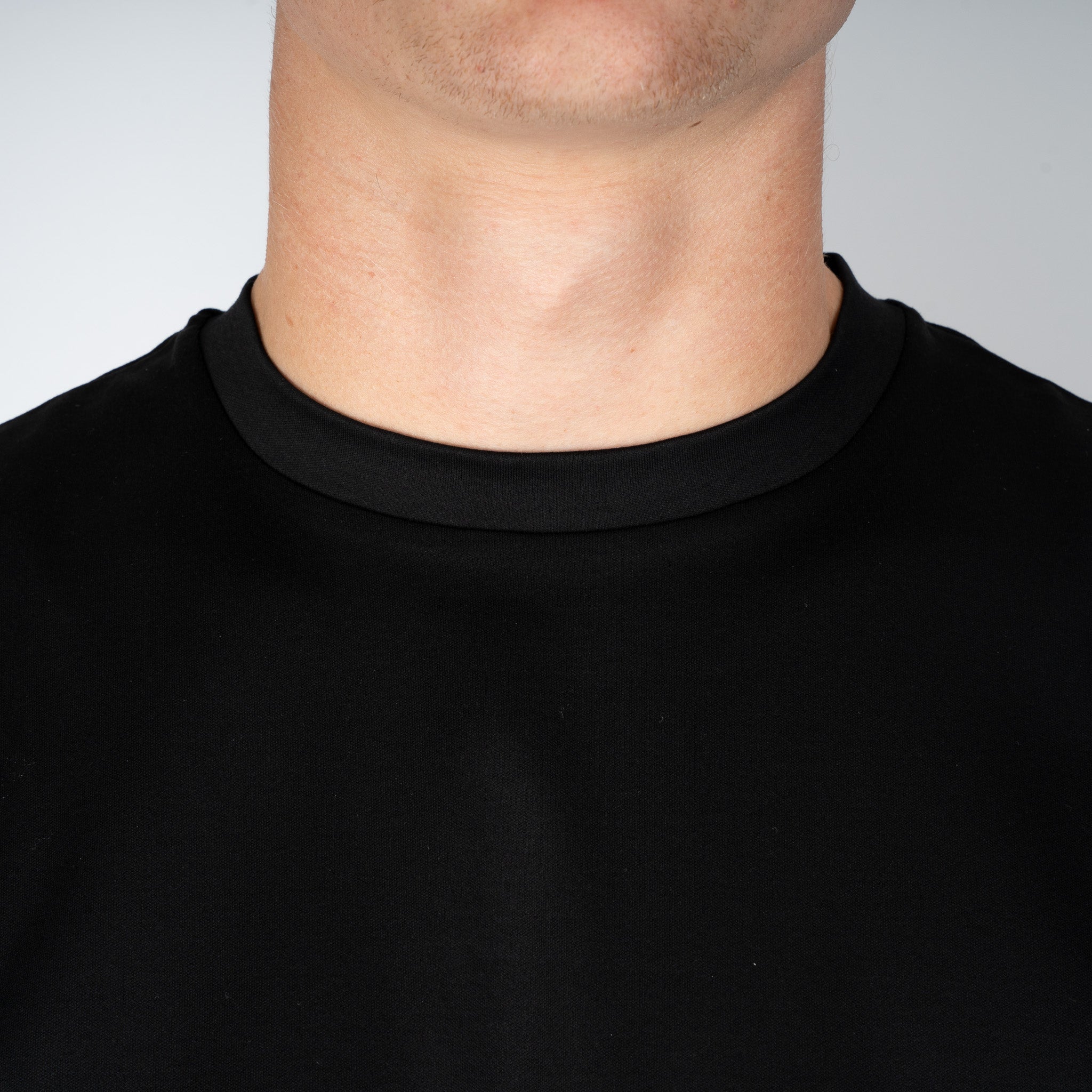 Valenza T-Shirt Zwart | Interlock Supima Oversized