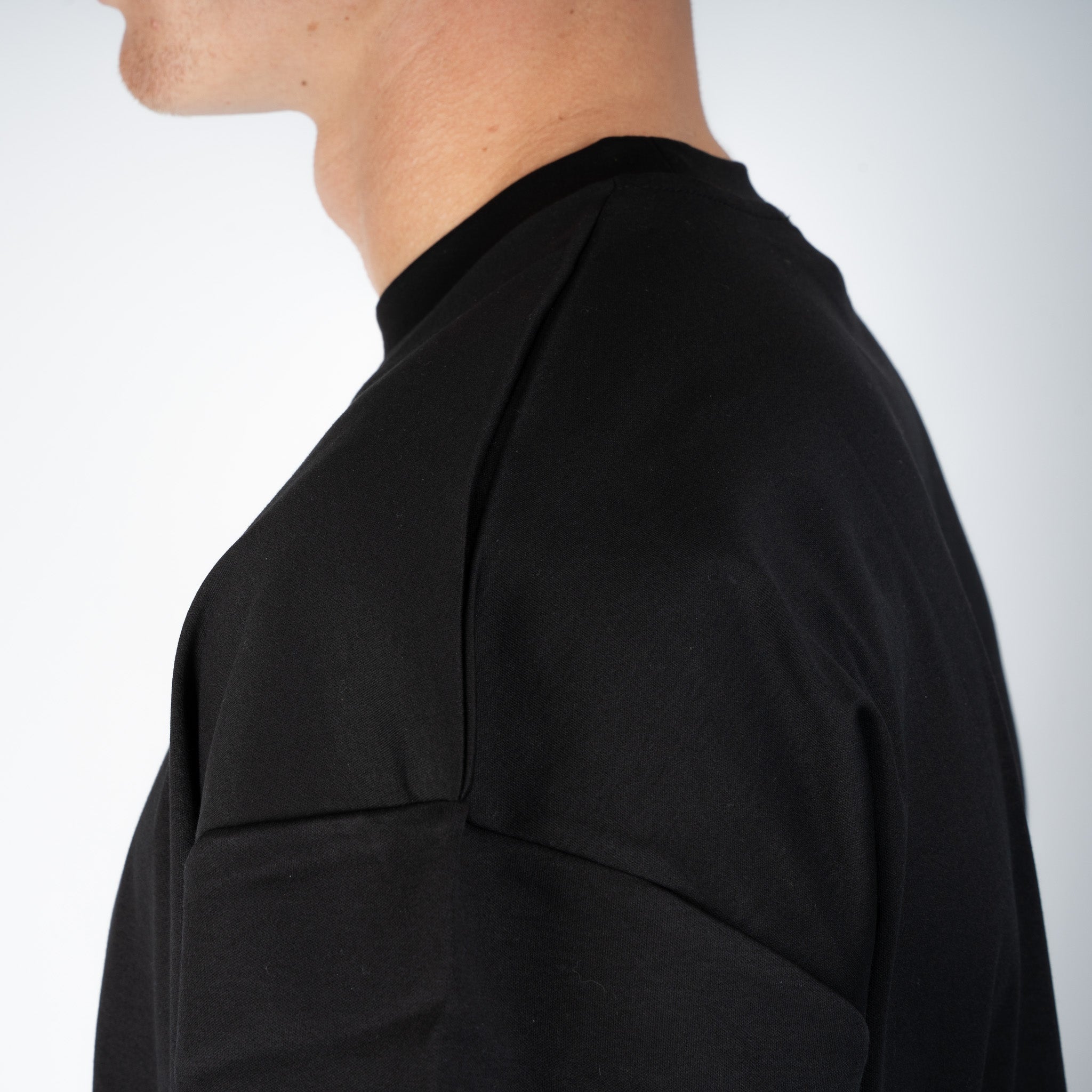 Valenza T-Shirt Zwart | Interlock Supima Oversized