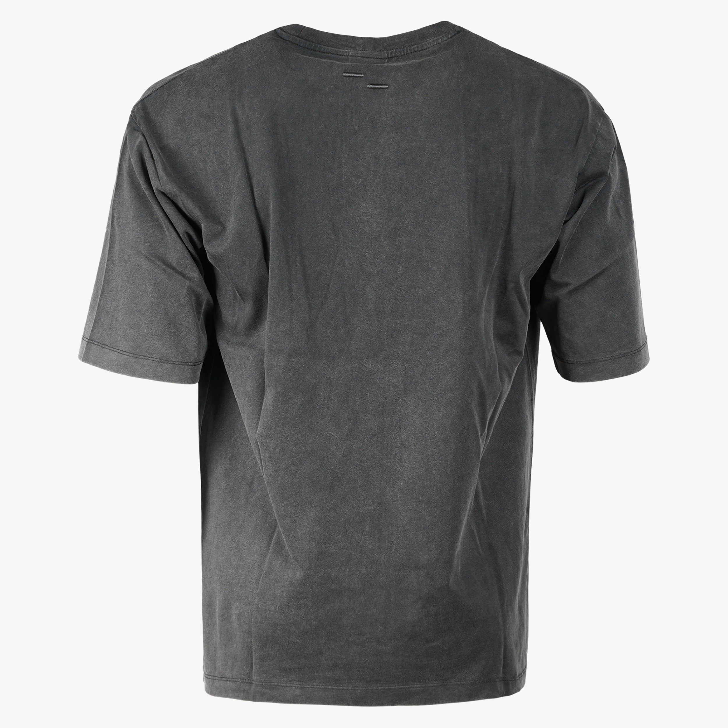 Filling Pieces T-Shirt Verwassen Zwart | Boxy Embroidered