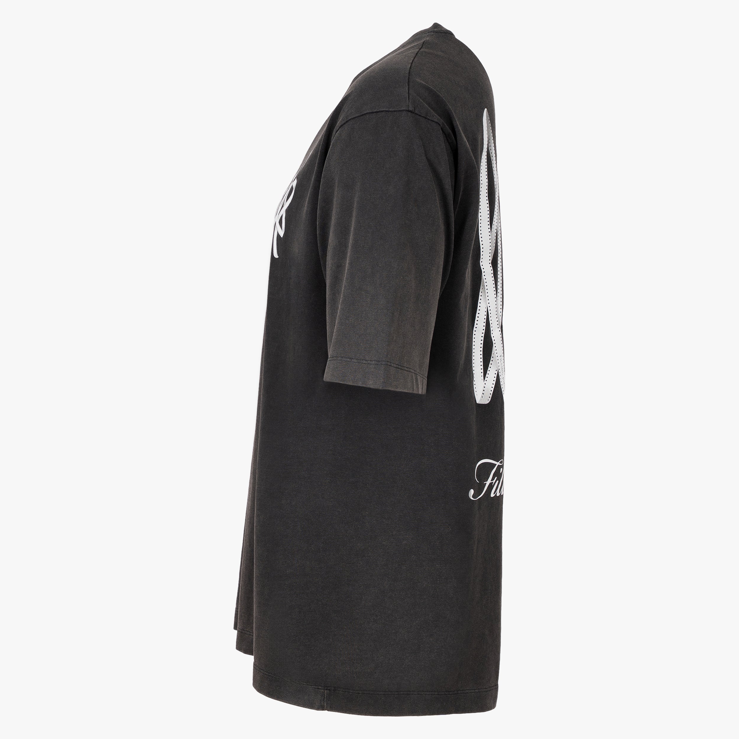 Filling Pieces T-Shirt Backprint Zwart | Boxy Film Strip