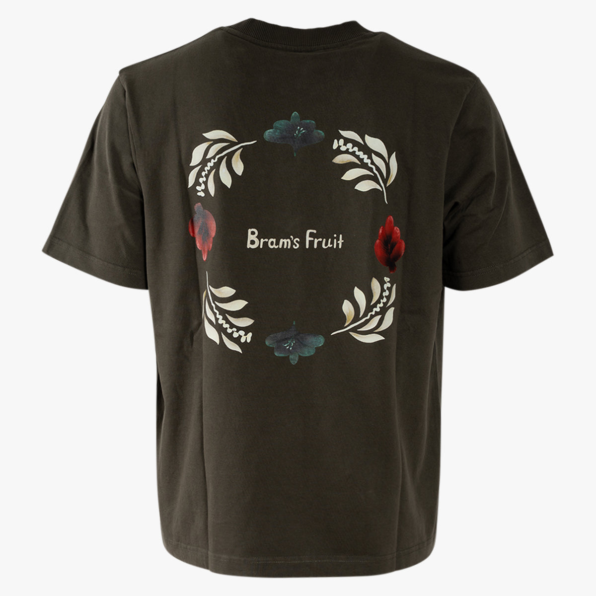 Bram's Fruit T-Shirt met Backprint Houtskoolzwart | Flora T-Shirt