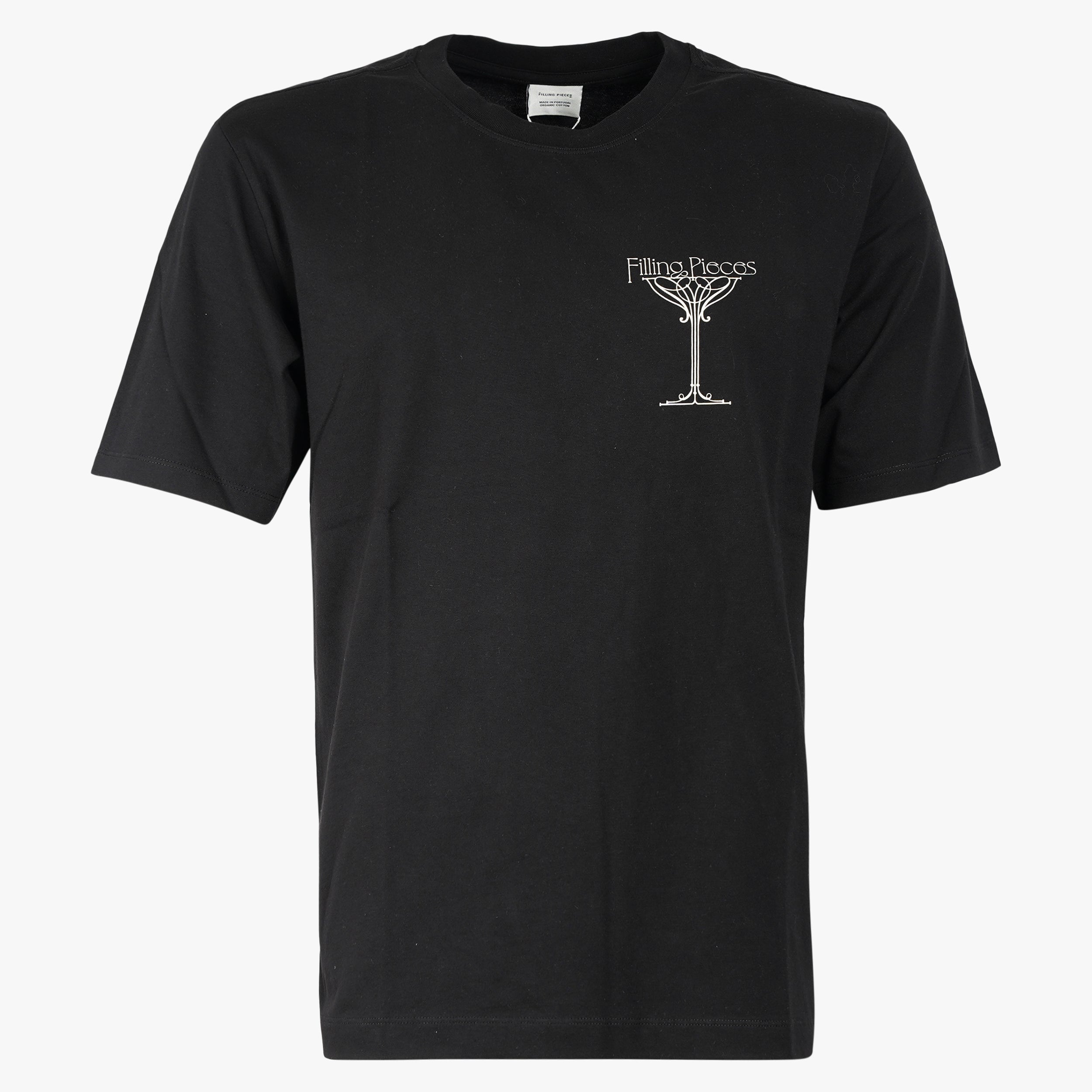 Filling Pieces T-Shirt Backprint Zwart | Champagne