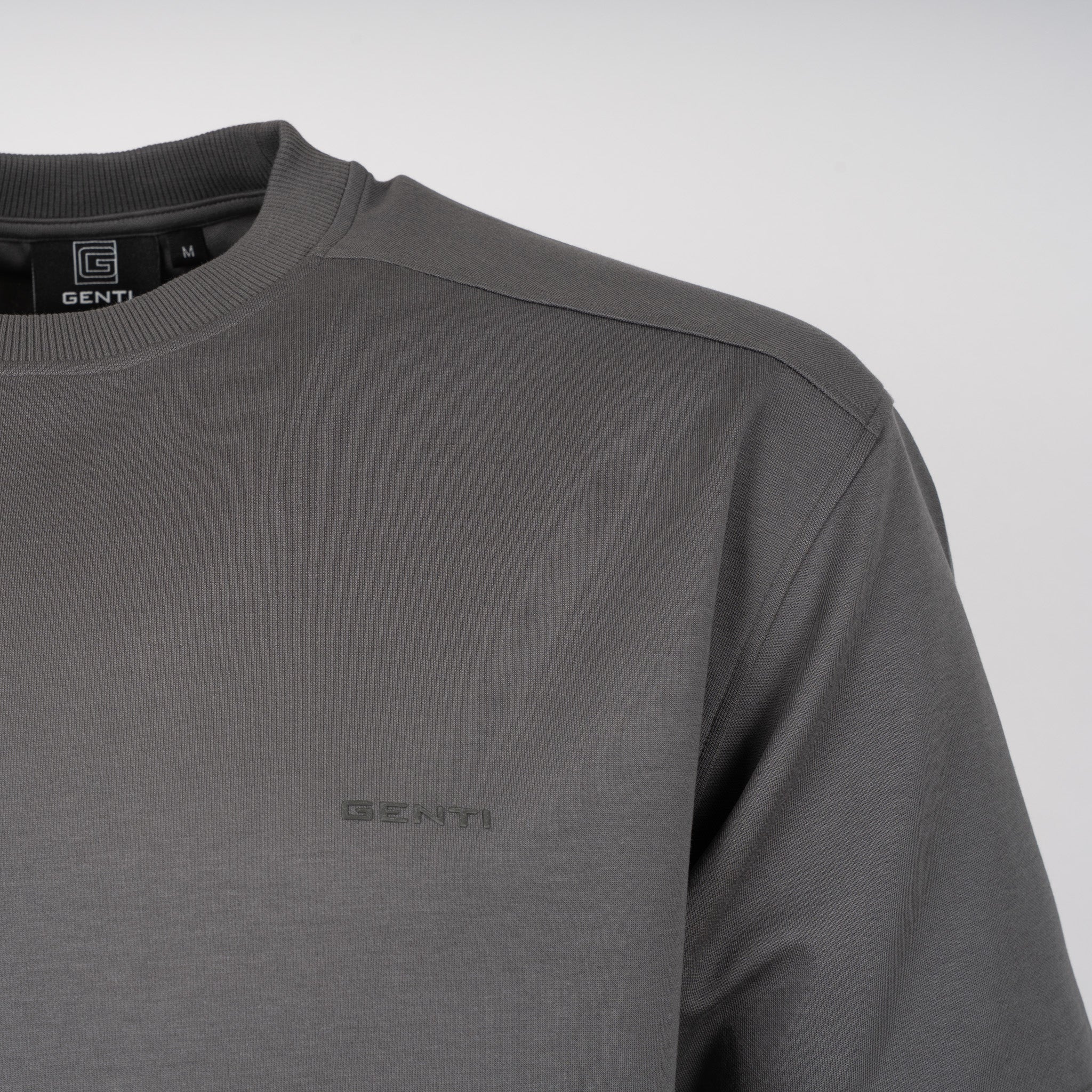 Genti T-Shirt Grijs | Relaxed Fit Cotton Tech