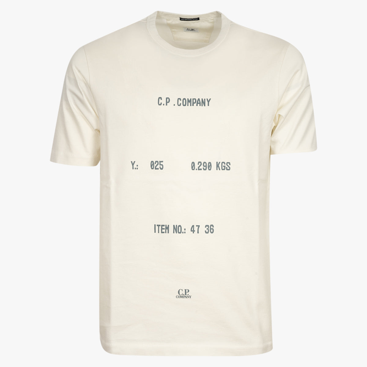 CP Company T-Shirt Creme | 30/2 Mercerized Jersey