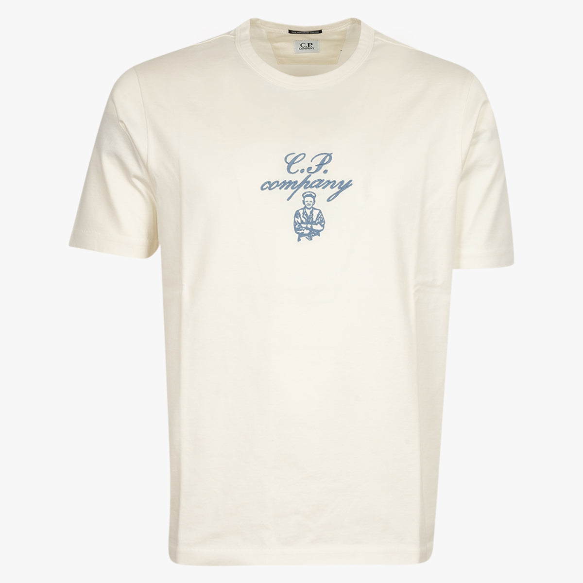 CP Company T-Shirt Creme | 30/2 Mercerized Jersey