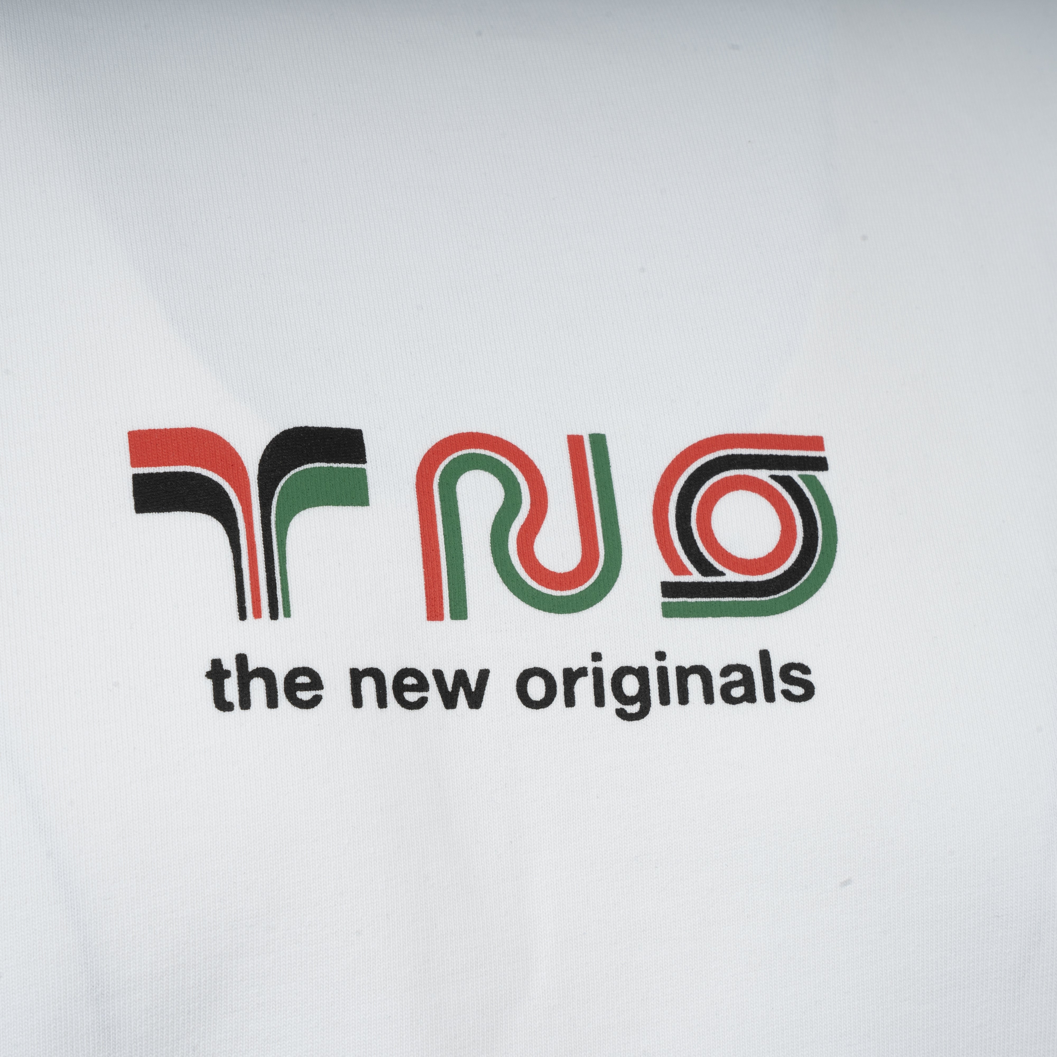 The New Originals Shirt met Backprint Wit | Supergraphic Tee