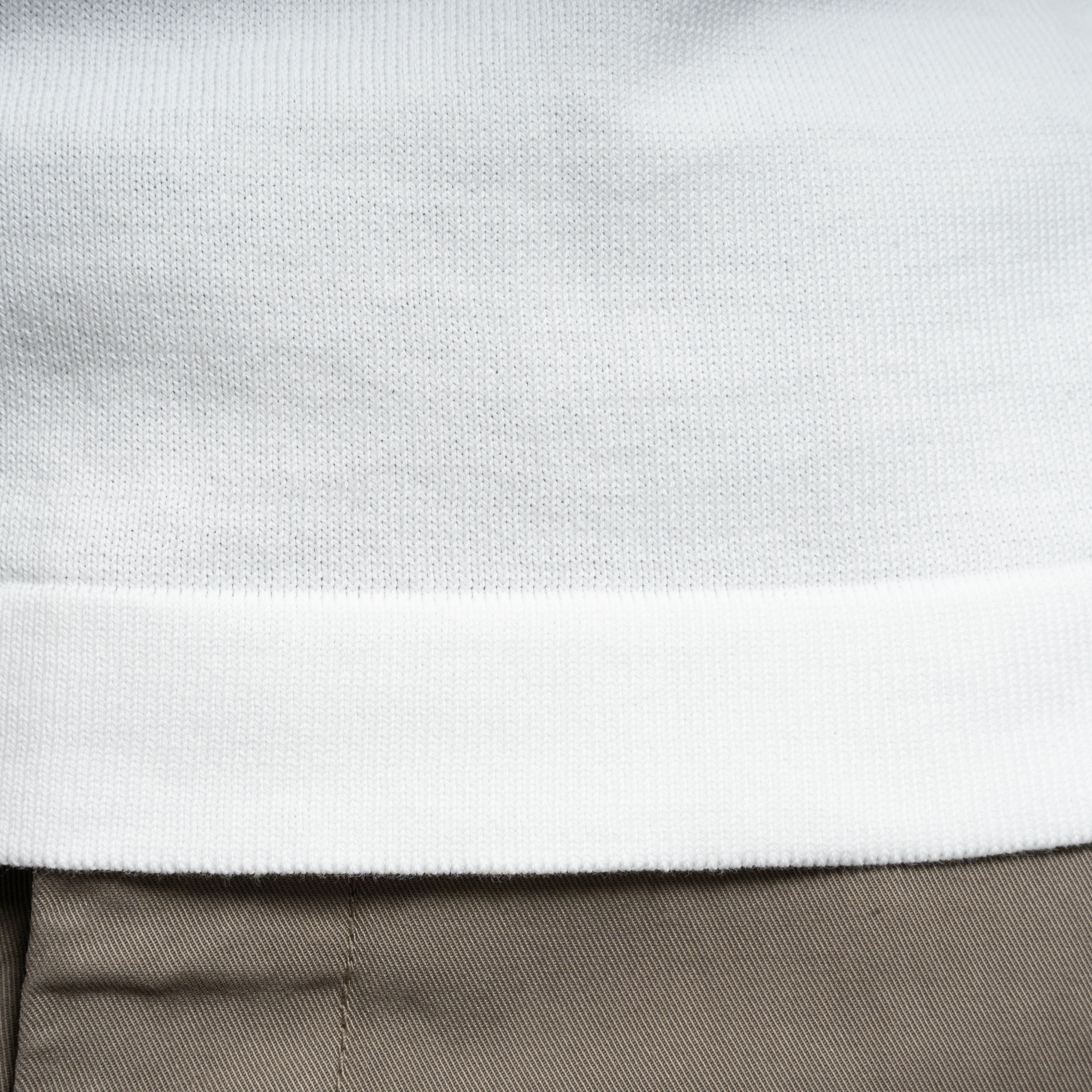 Gran Sasso T-Shirt Wit | Egyptian Giza Cotton Knit