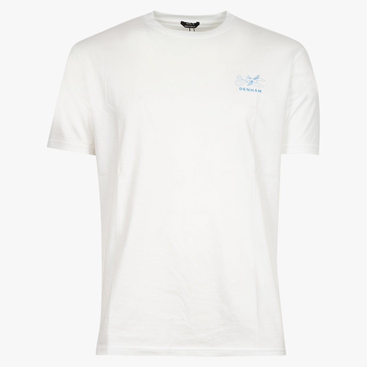 Denham T-Shirt met Backprint Wit | Swallow Tee