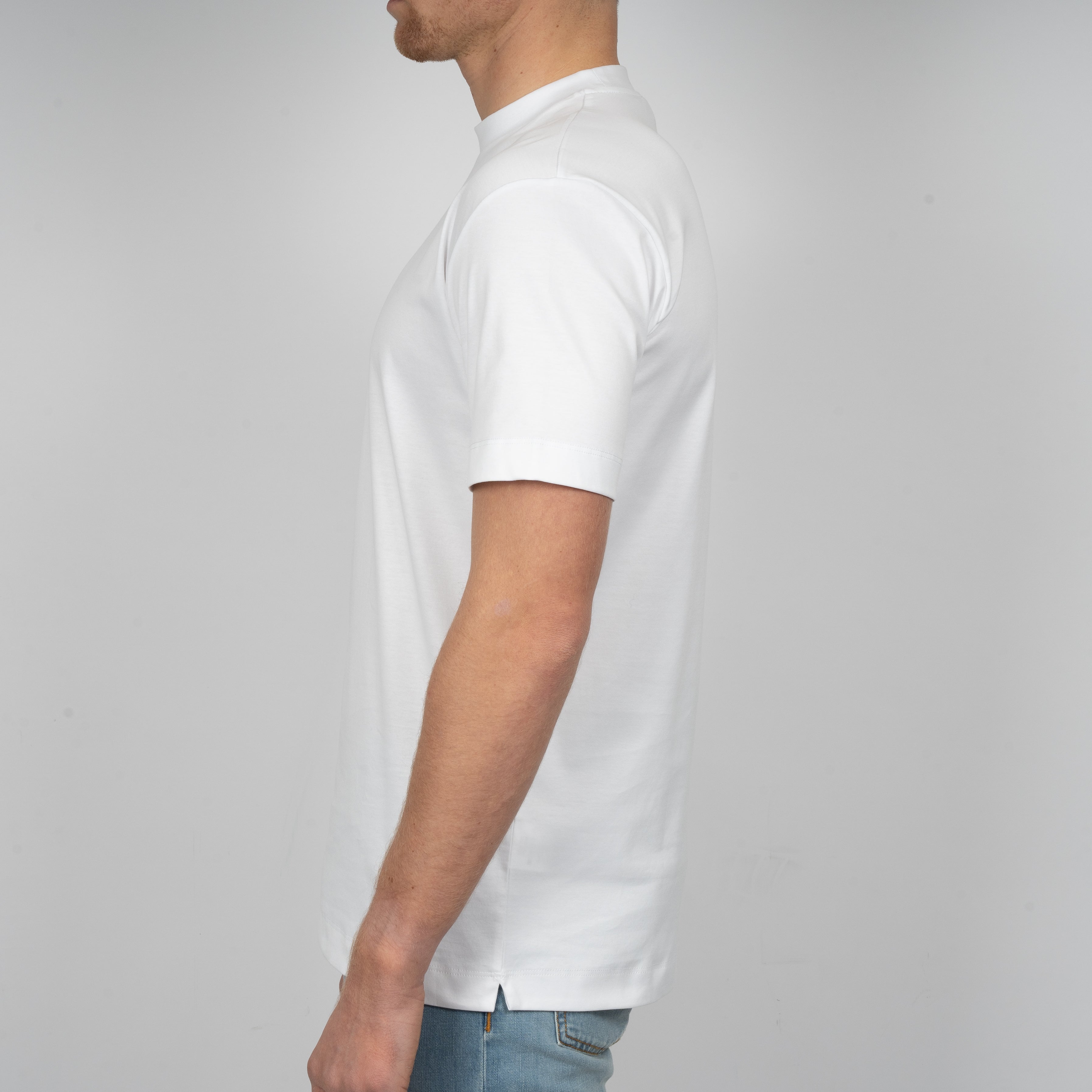 Valenza T-Shirt Wit | Interlock Supima Cotton