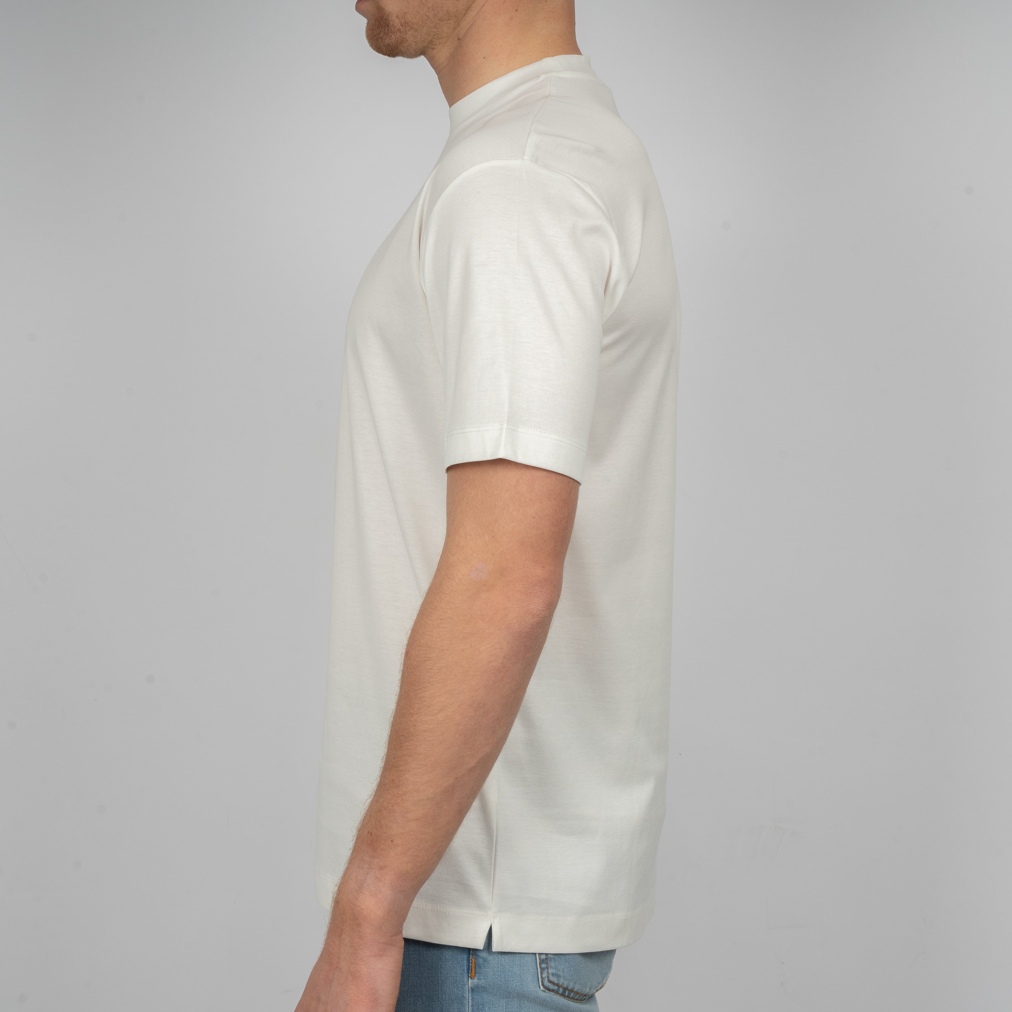 Valenza T-Shirt Off-White | Interlock Supima Cotton