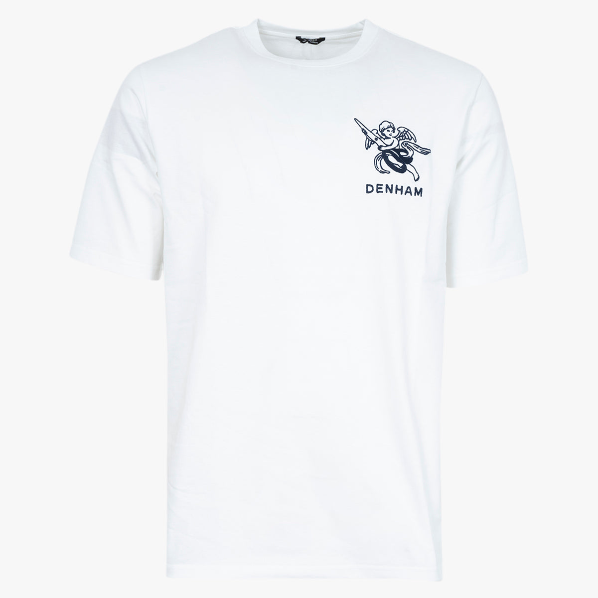 Denham T-Shirt Wit | Cherub Logo Tee