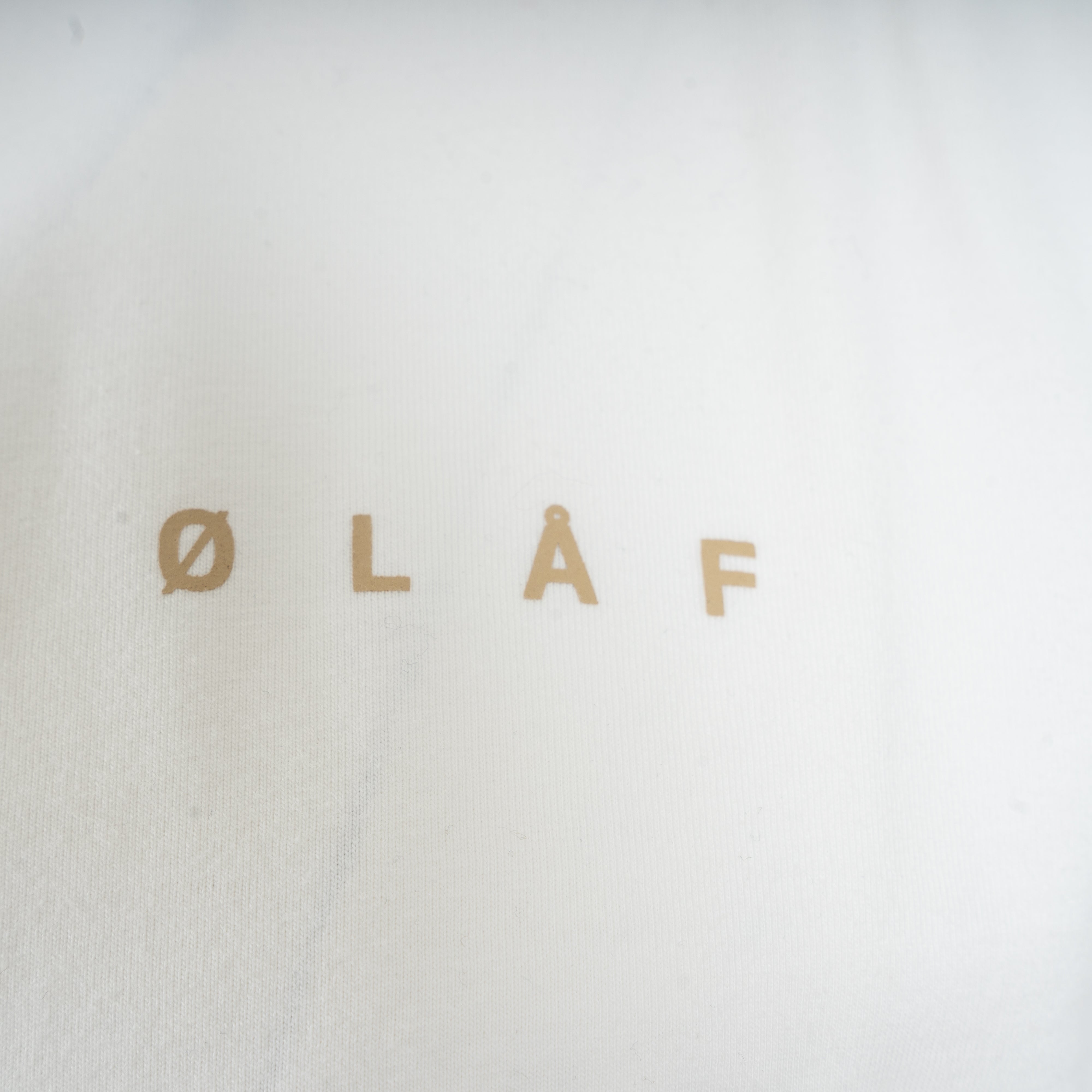 Olaf T-Shirt met Backprint Wit | Lined Face Tee