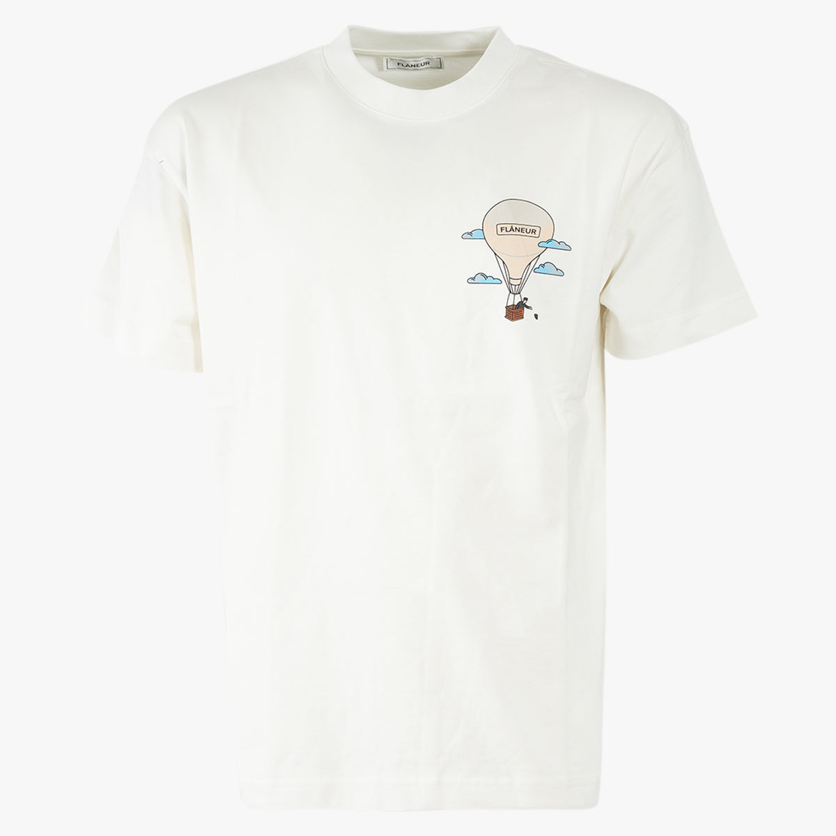 Flaneur T-shirt wit | AÉRONAUTIQUE