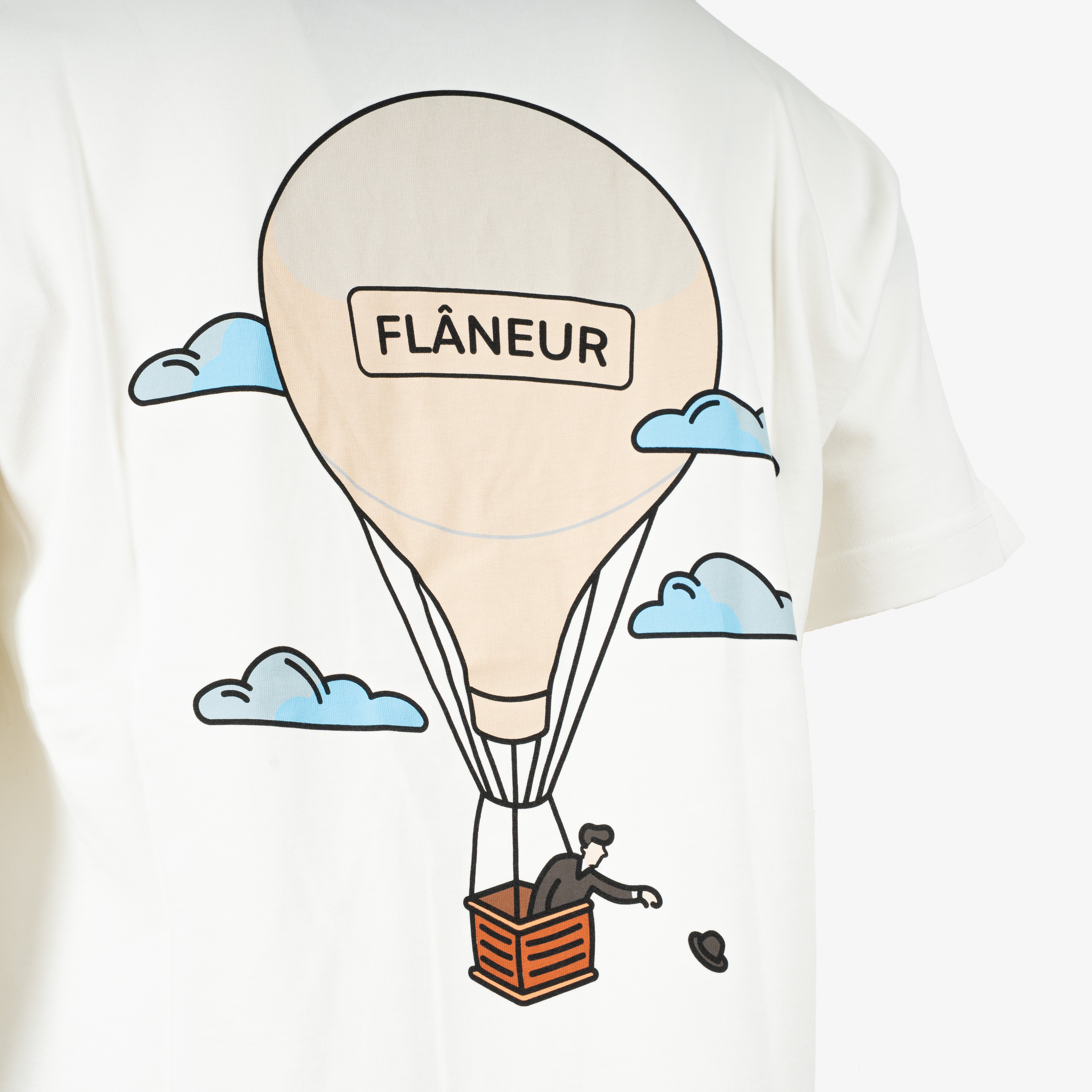 Flaneur T-shirt wit | AÉRONAUTIQUE
