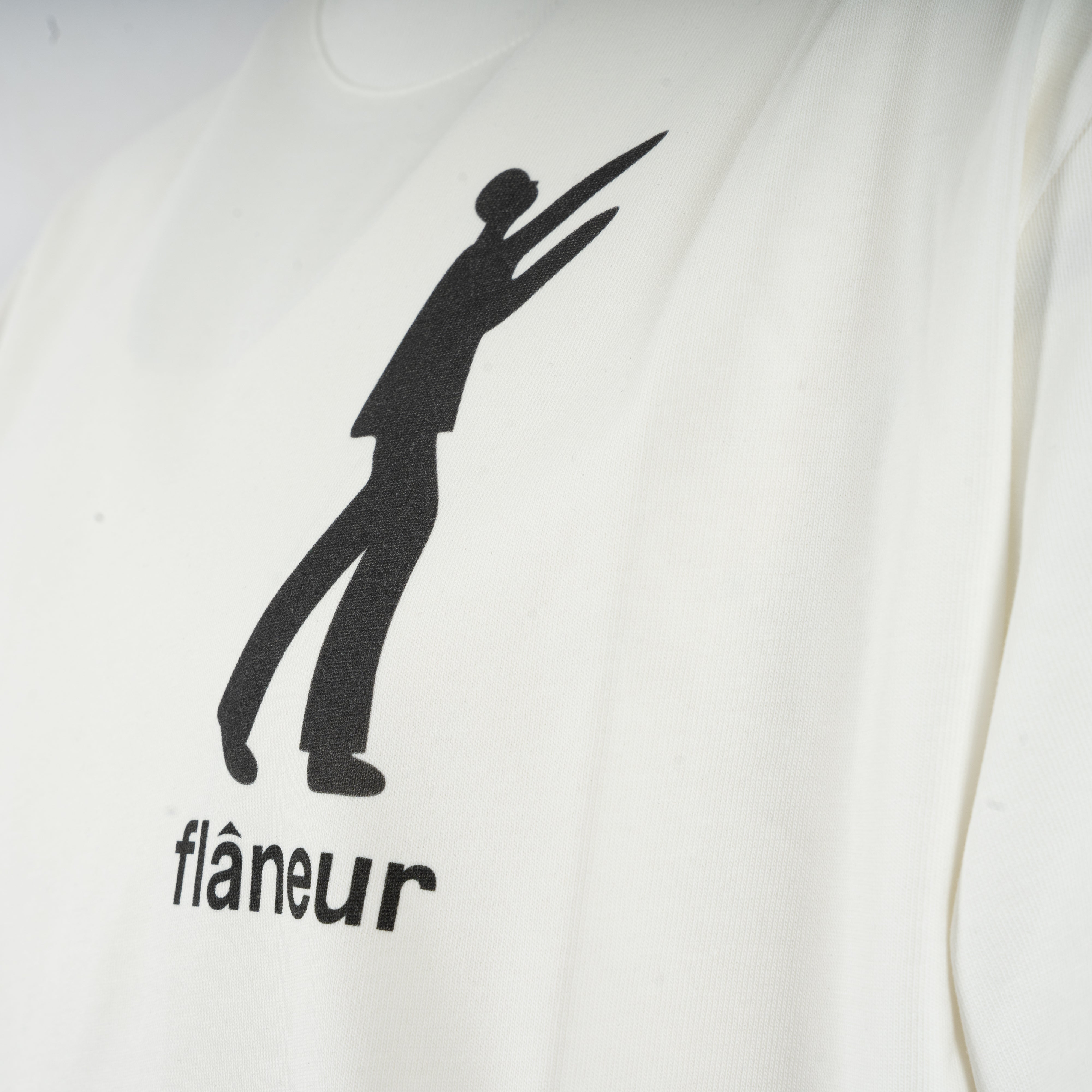 Flaneur T-Shirt met Backprint Wit | Inflatables