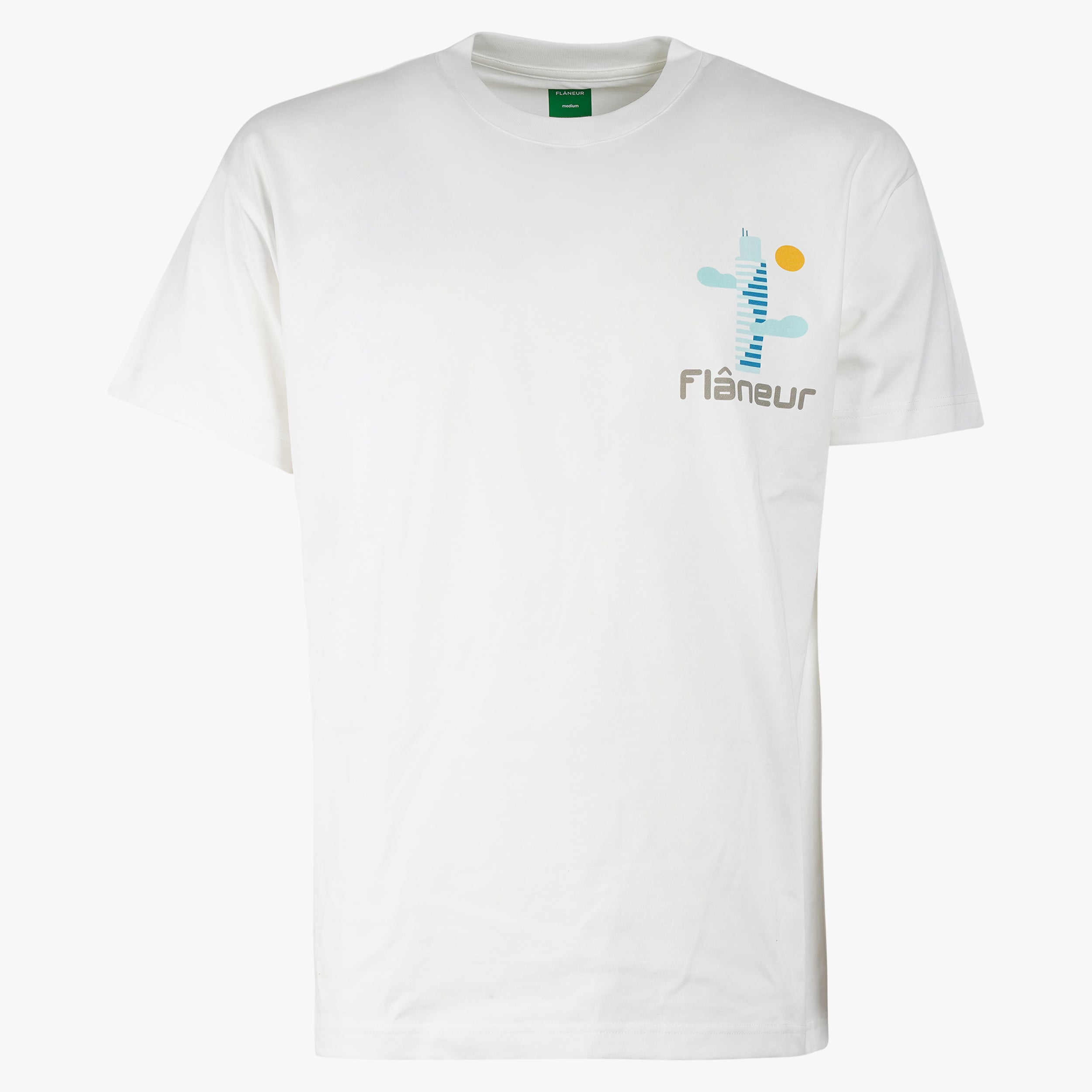 Flaneur T-Shirt Backprint Wit | Festival Map