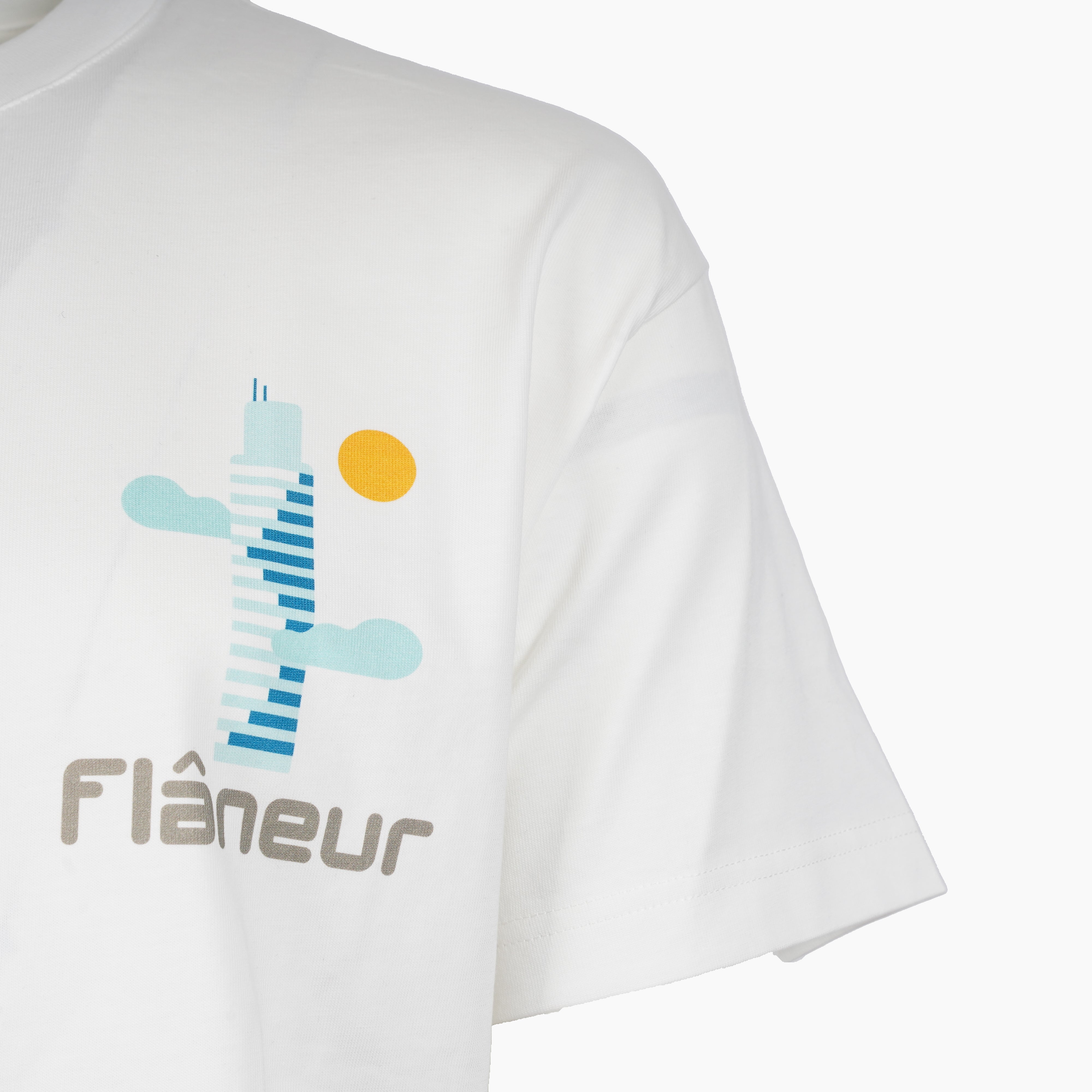 Flaneur T-Shirt Backprint Wit | Festival Map