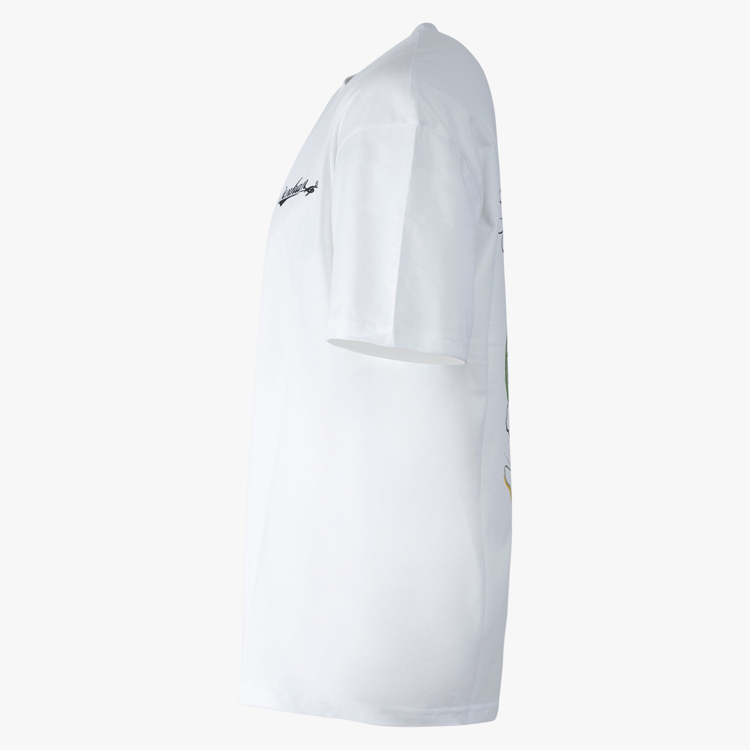 Denham T-Shirt Backprint Wit | Andrew Graphic Tee