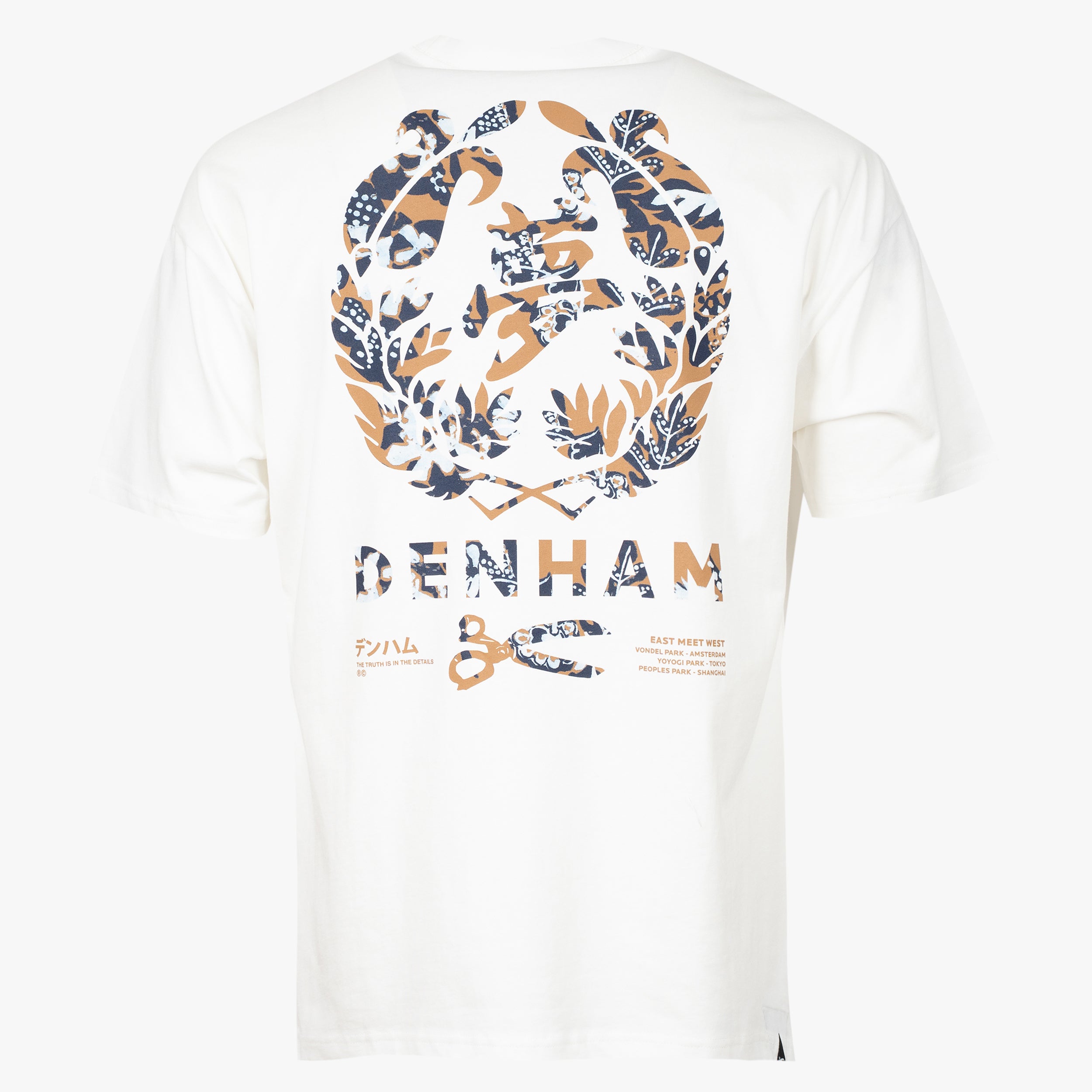 Denham T-Shirt Backprint Wit | Seal Graphic