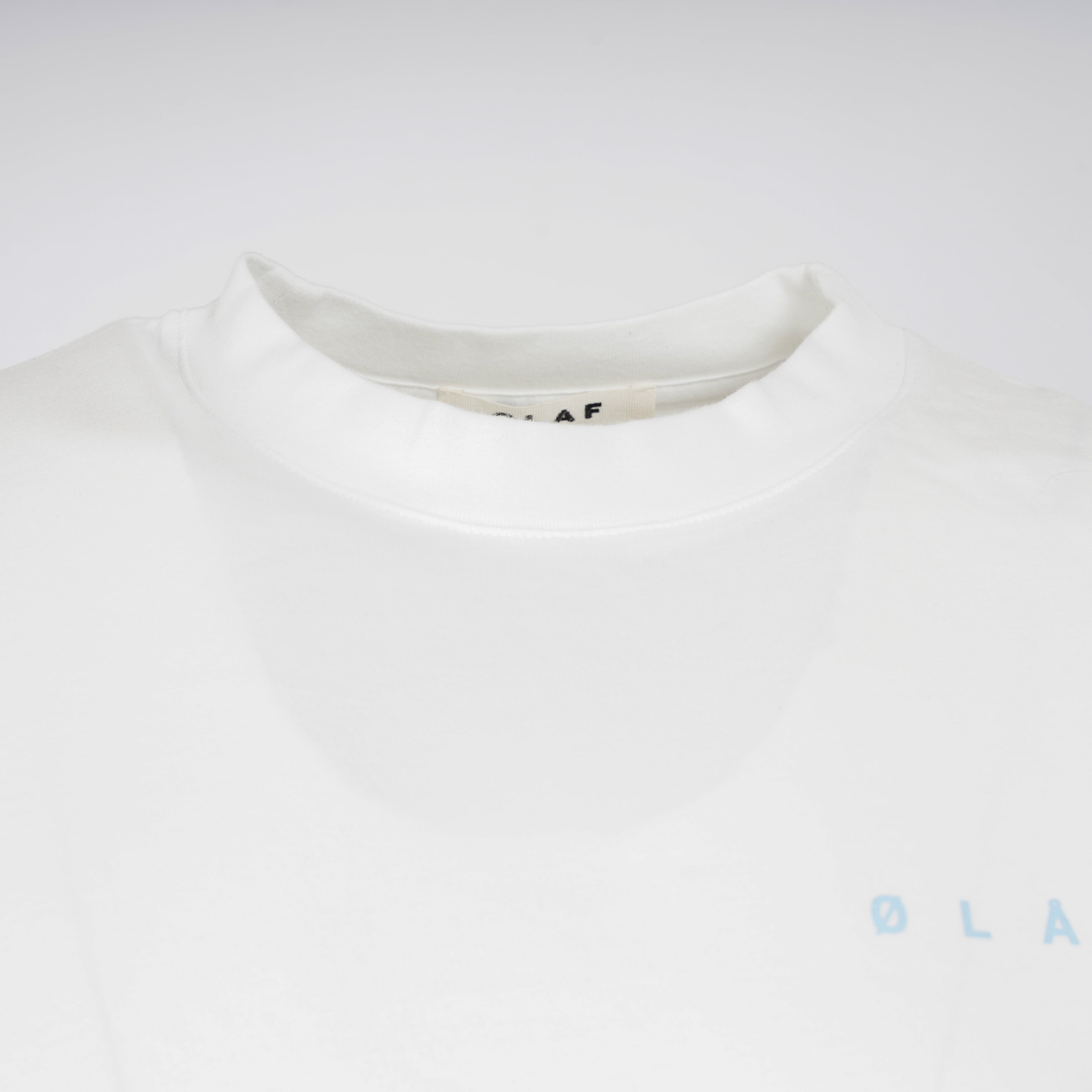 Olaf T-Shirt Backprint Wit | Brushstroke Face