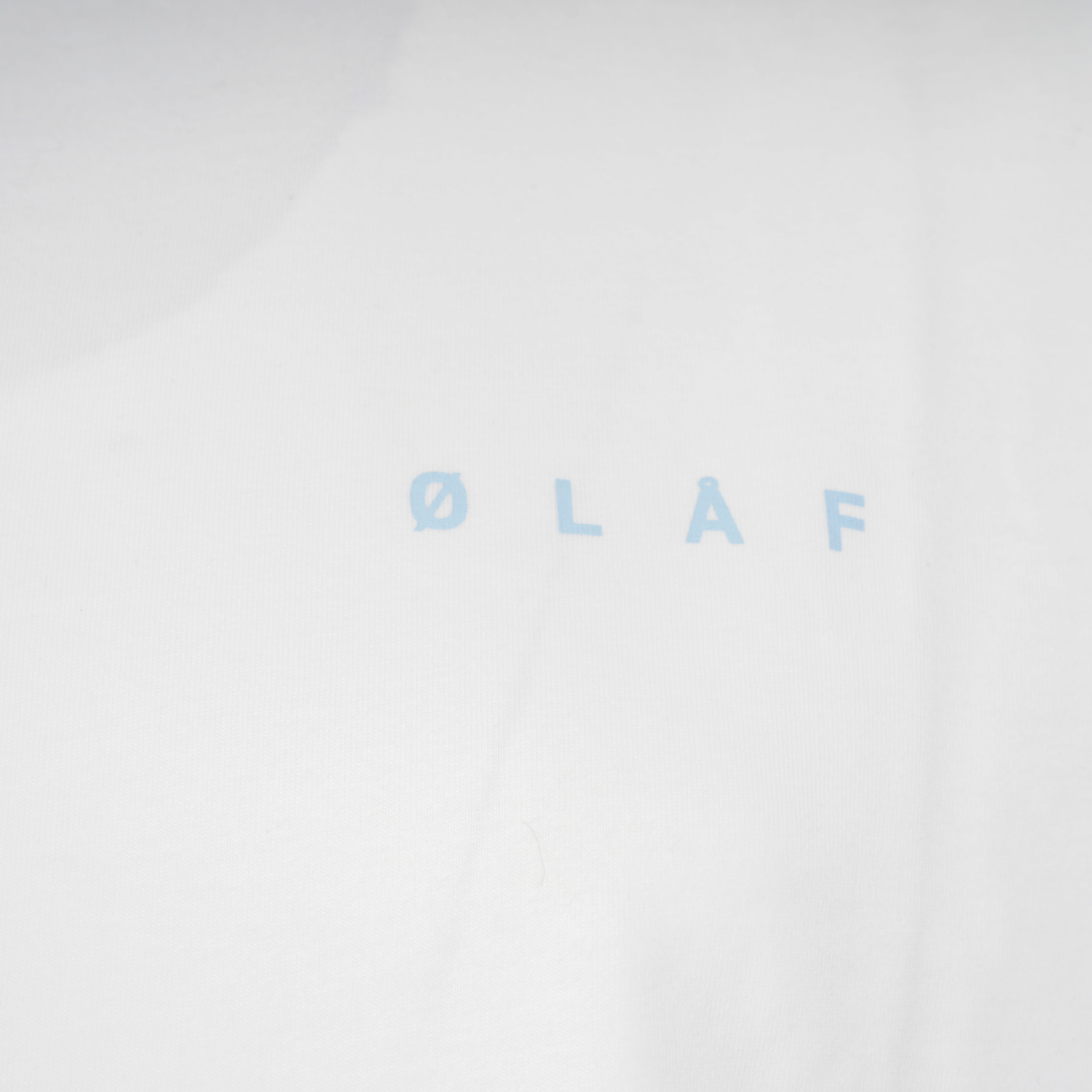 Olaf T-Shirt Backprint Wit | Brushstroke Face