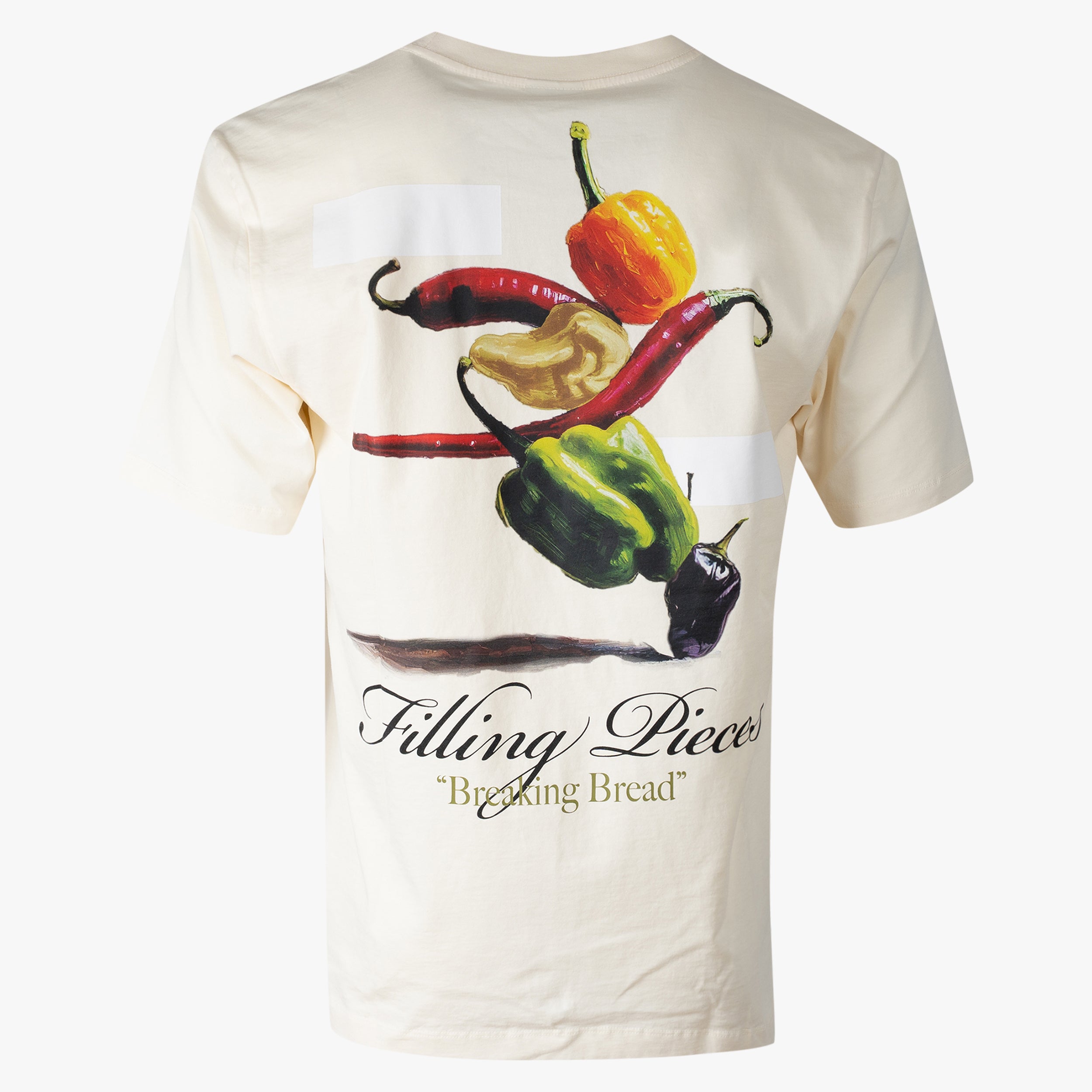 Filling Pieces T-Shirt Backprint Crème | Pepper
