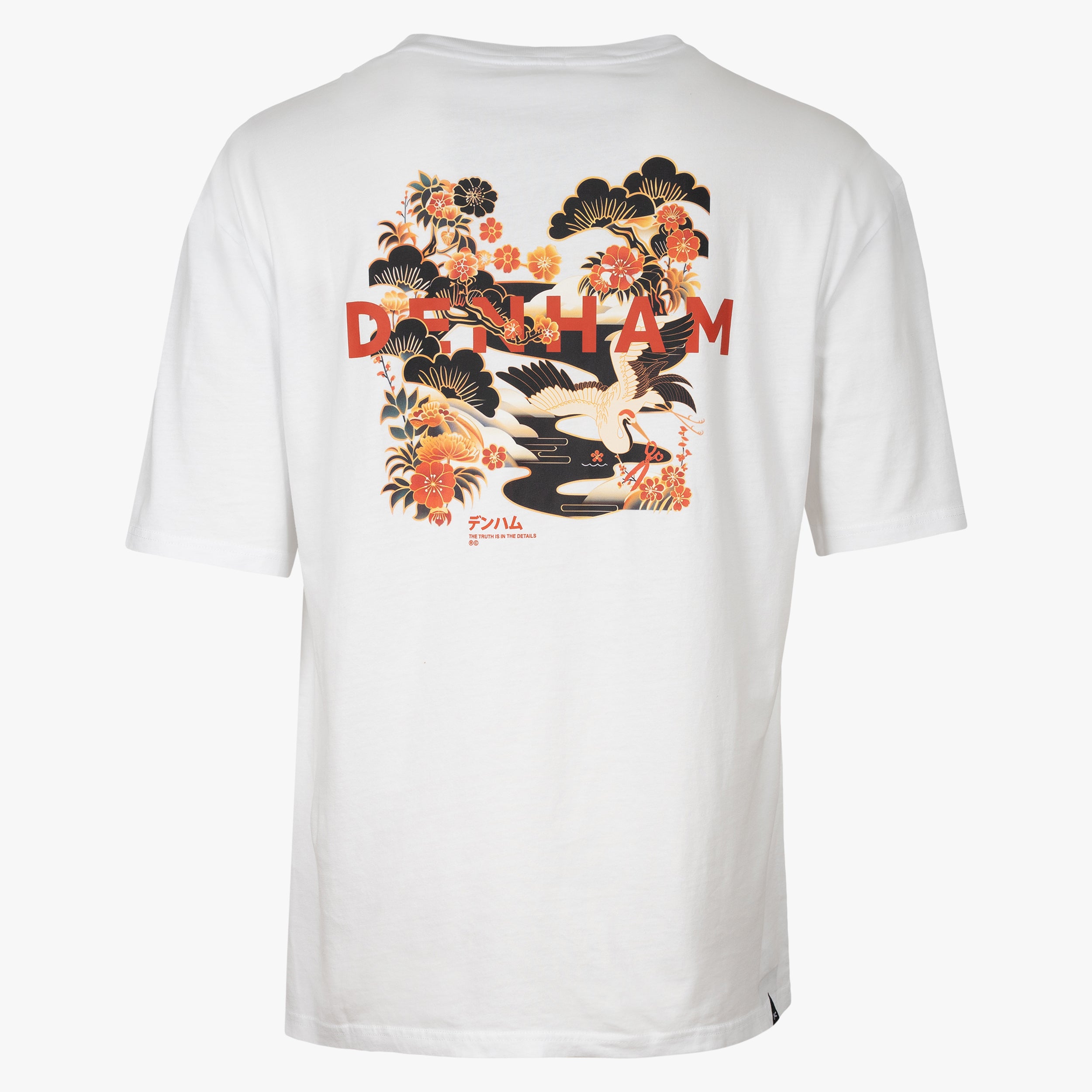 Denham T-Shirt Backprint Wit | Kansai Graphic Tee