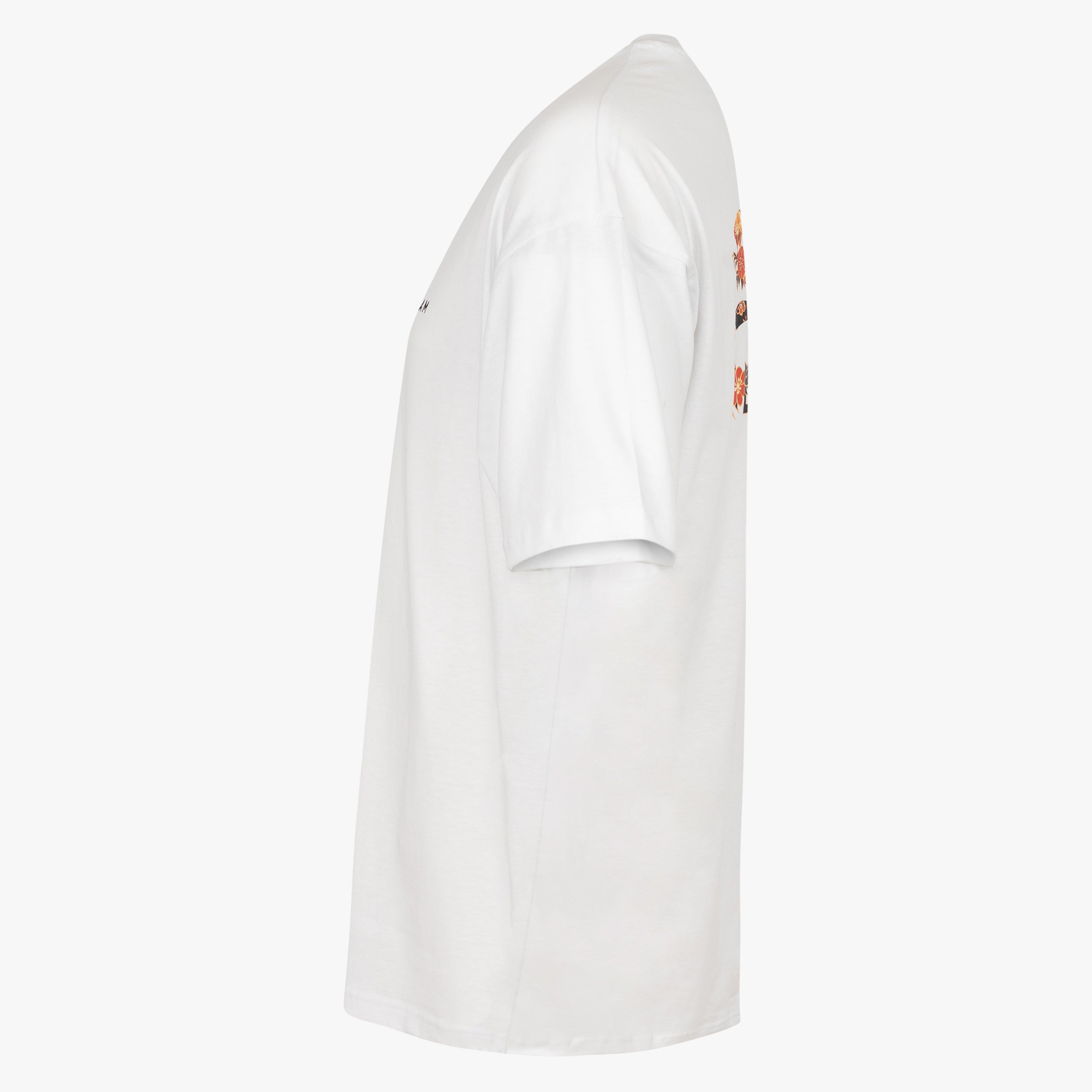 Denham T-Shirt Backprint Wit | Flowy Graphic Tee