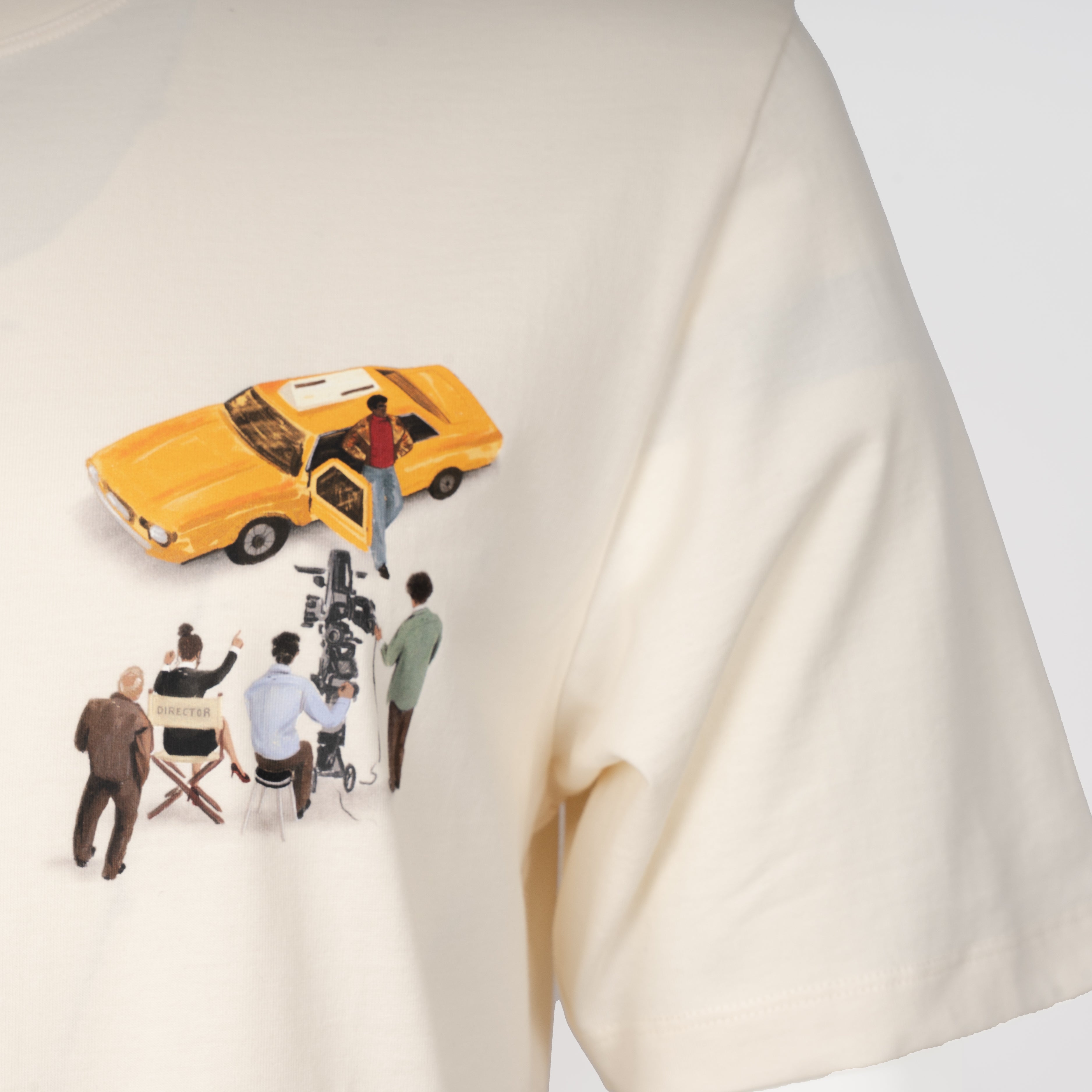 Filling Pieces T-Shirt Backprint Crème | Film Set