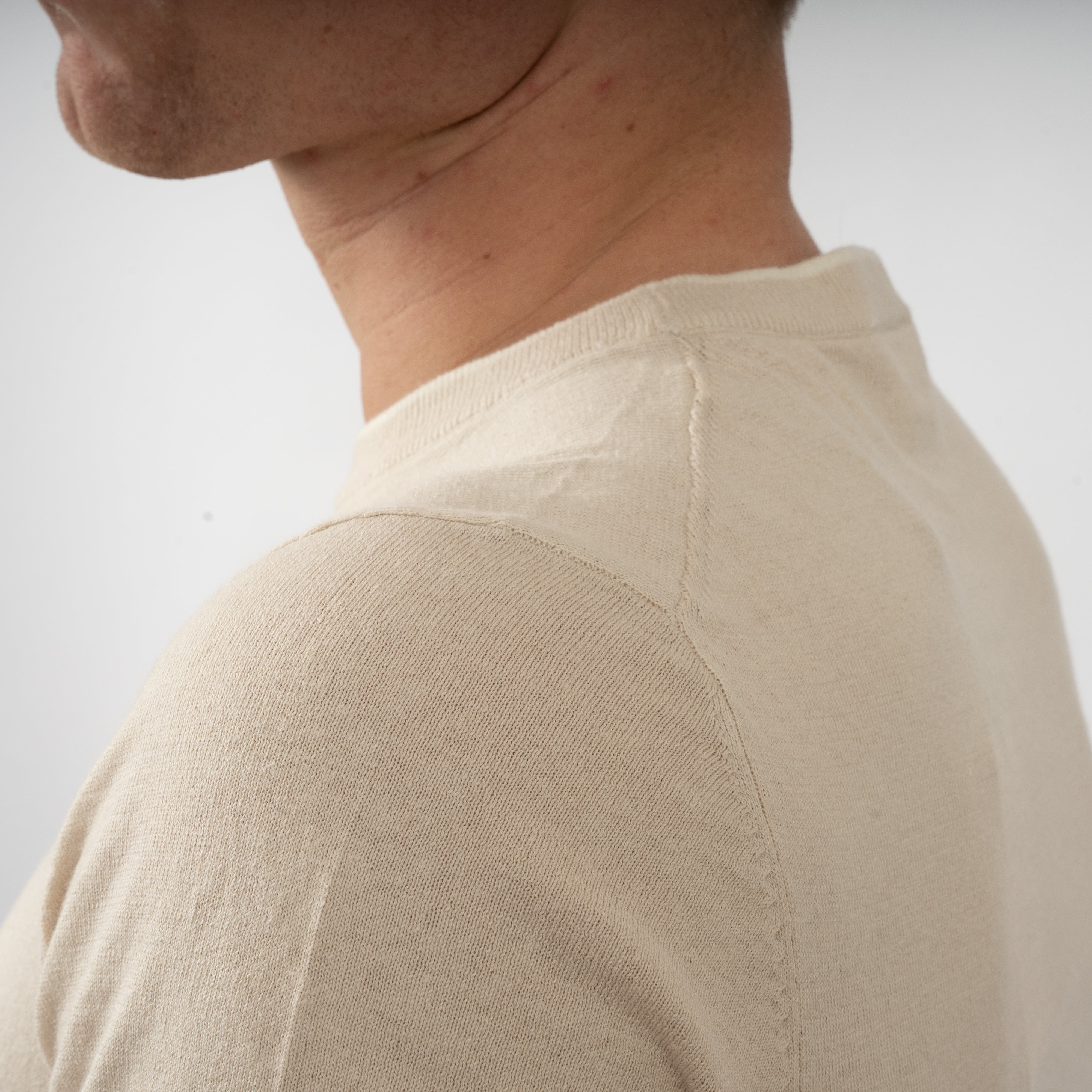 SEVEN DIALS Linnen T-Shirt Beige | Bennett