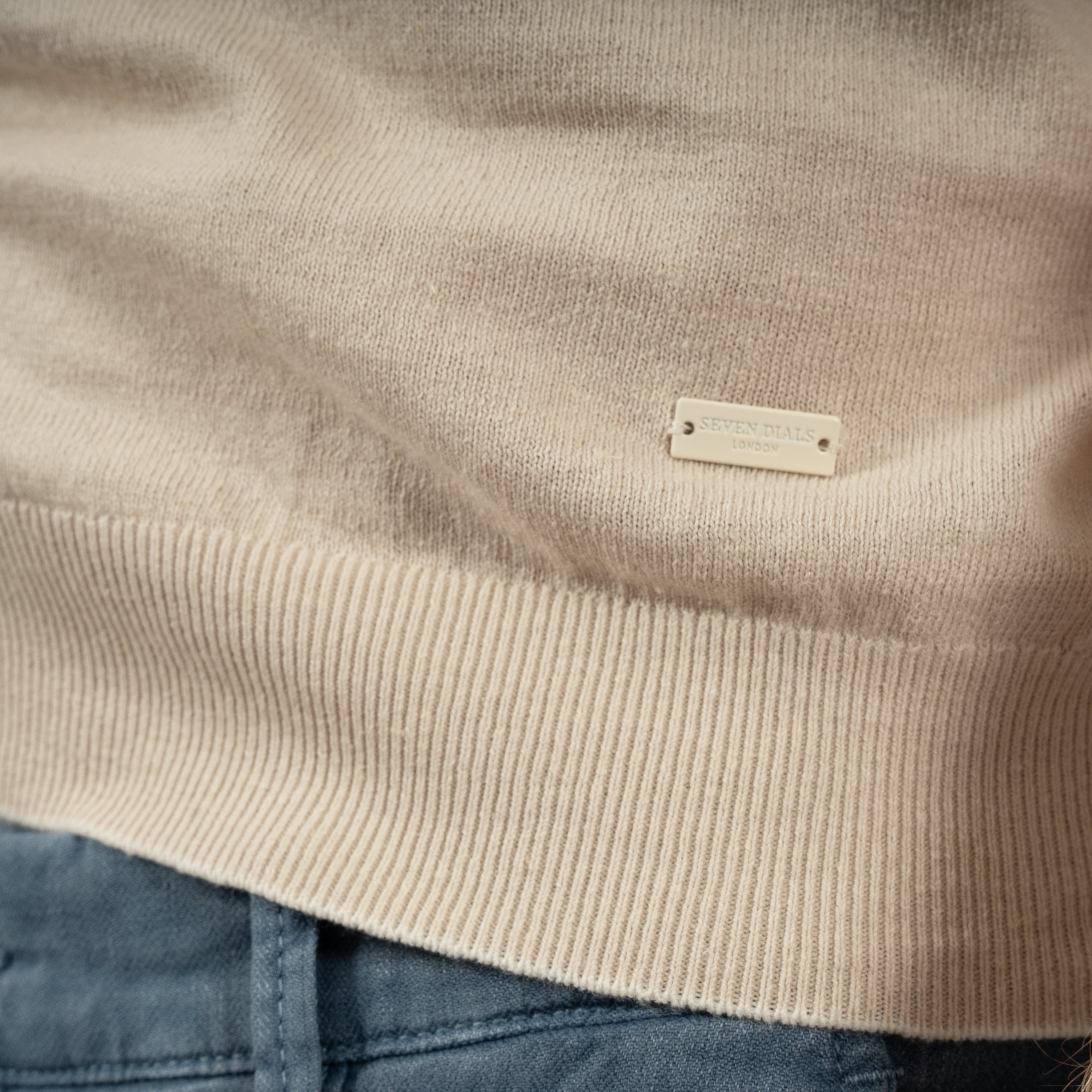 SEVEN DIALS Linnen T-Shirt Beige | Bennett