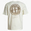Stone Island T-Shirt Backprint Creme | Bleeding Numbers Compass