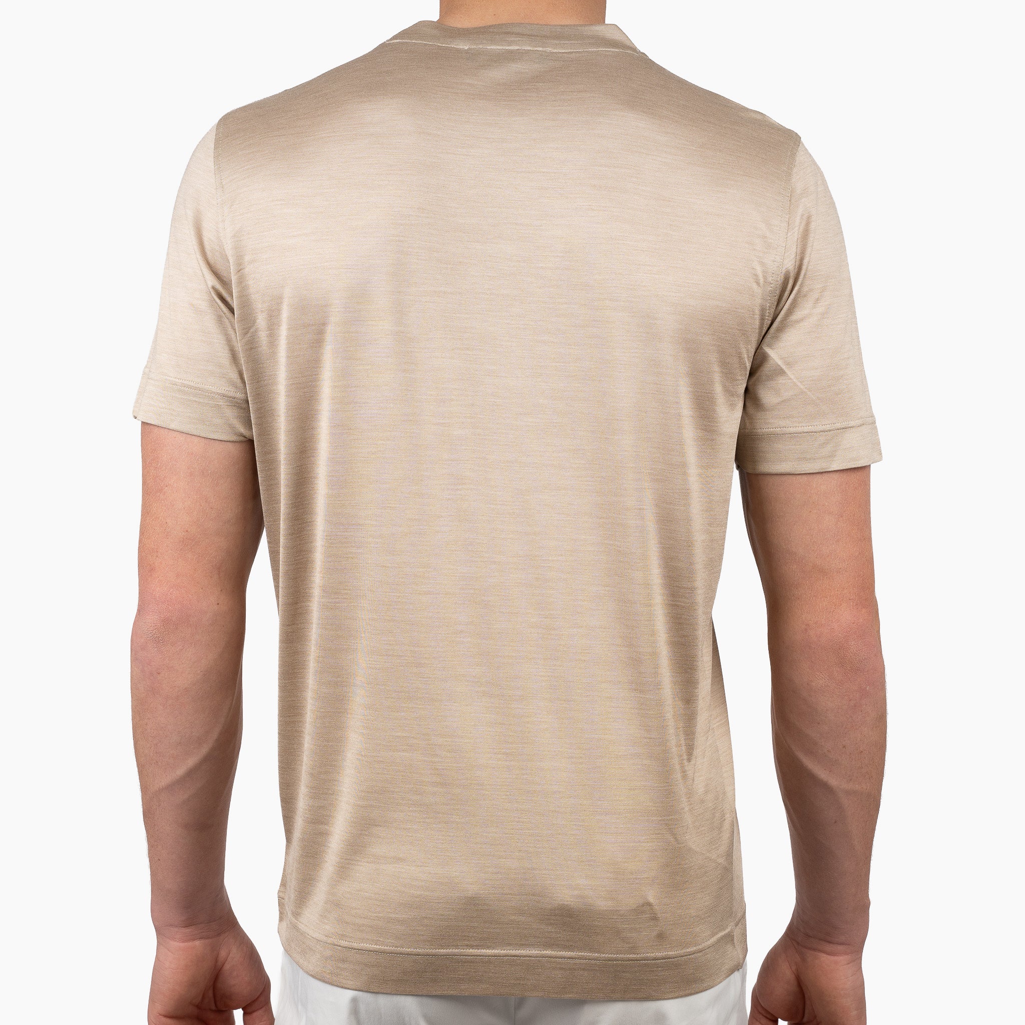 Gran Sasso T-shirt Zijde Beige | Seta